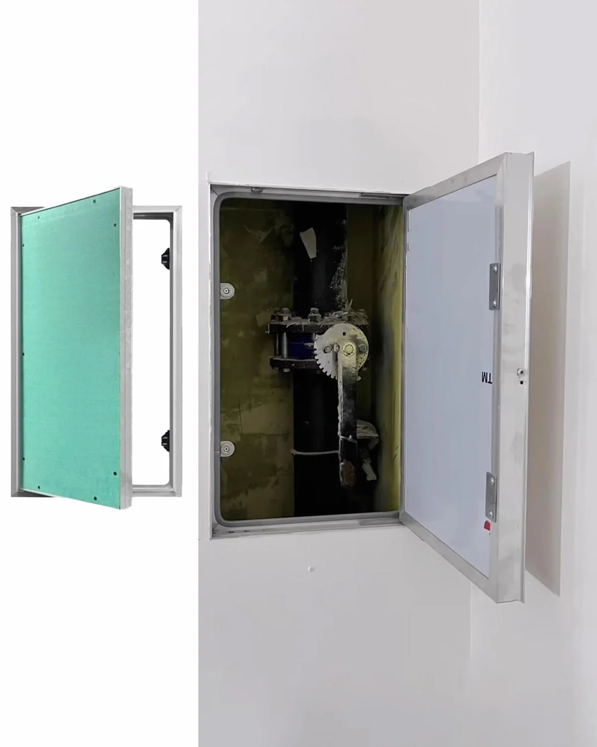 Générique Panel dostępu do płyt kartonowo-gipsowych, panel kontrolny do płyt gipsowo-kartonowych, czesane drzwi osłony technicznej, płyta dekoracyjna do liczników, 900 x 1050 mm (36 x 42 cali)
