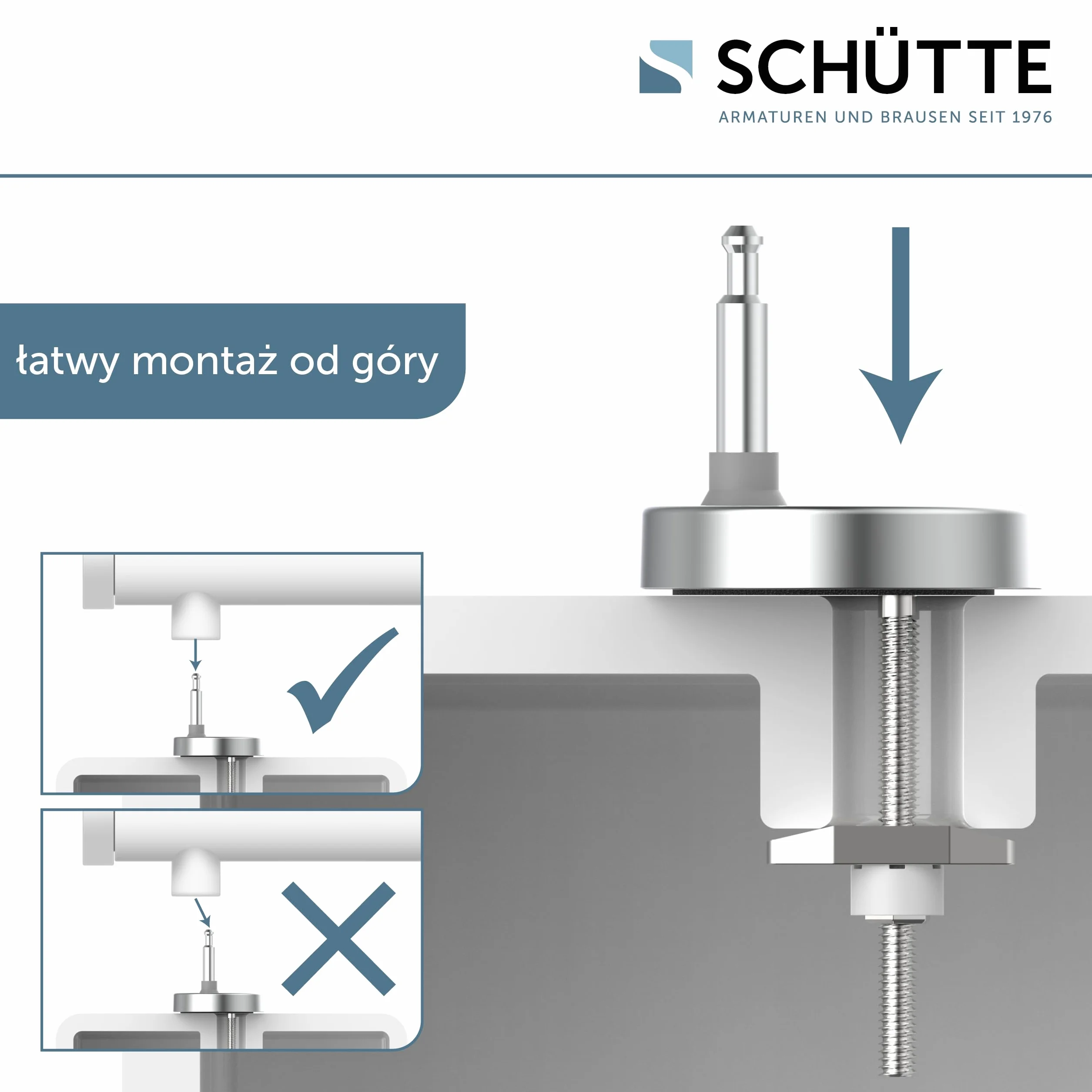 SCHÜTTE 82700 deska sedesowa Duroplast SLIM WHITE, deska sedesowa wolnoopadająca i szybkim zapięciem do łatwego czyszczenia, wyjątkowo płaski kształt, maksymalne obciążenie 150 kg, biała