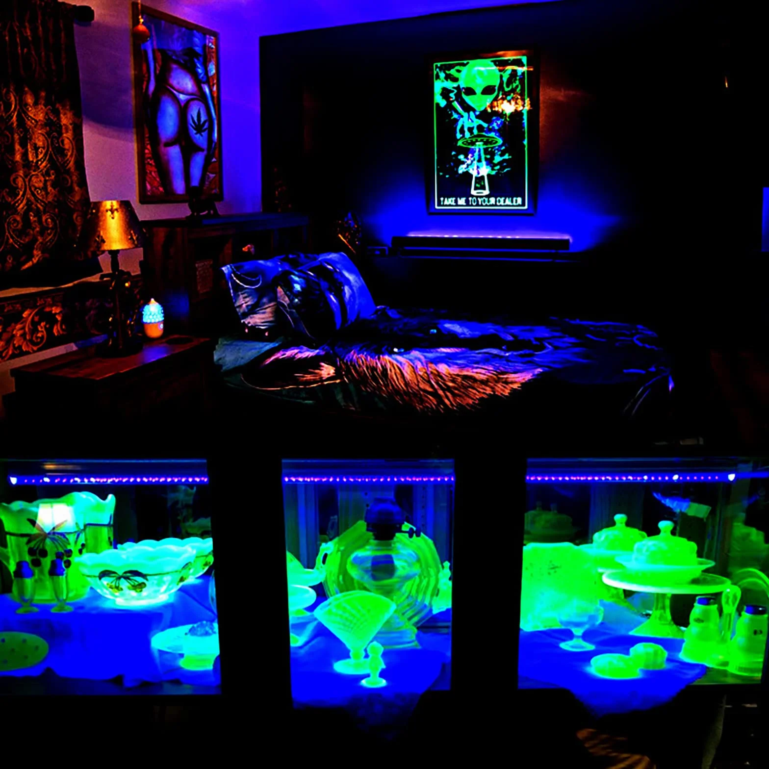 Eleganted Czarne światło, 2 sztuki, 5 W, USB UV, 395 nm, czarne światło, efekt świetlny, oświetlenie sceniczne z przełącznikiem, na Halloween, do klubu, na imprezę, dyskotekę