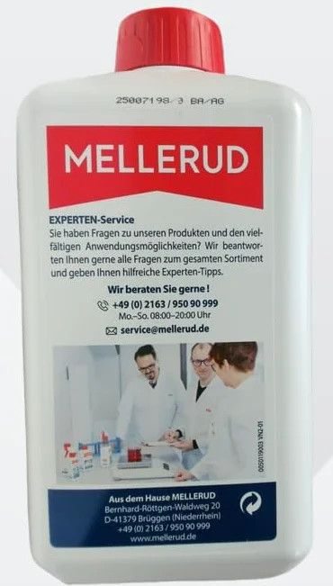 MELLERUD Środek do usuwania cementu i marmuru, 1 x 1 l, skuteczny środek czyszczący do usuwania pozostałości cementu, resztek cementu i wielu innych zabrudzeń – idealny do delikatnych powierzchni