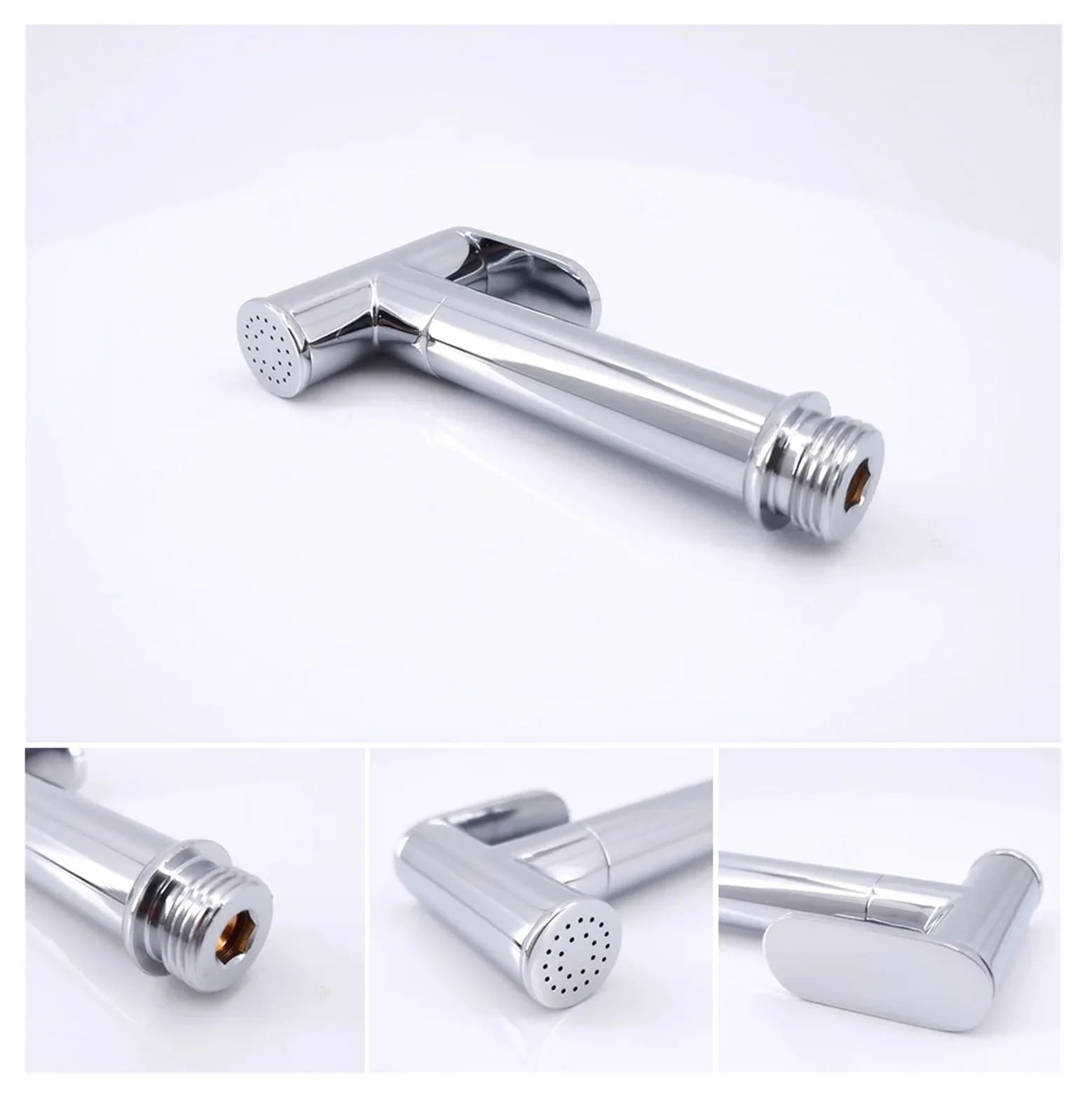 Mosiężne baterie bidetowe, zestaw bidetowy ręczny, dźwig toaletowy, higieniczny prysznic łazienkowy, chromowany, bateria umywalkowa, chromowana bateria bidetowa,Chrome Bidet Faucet-A