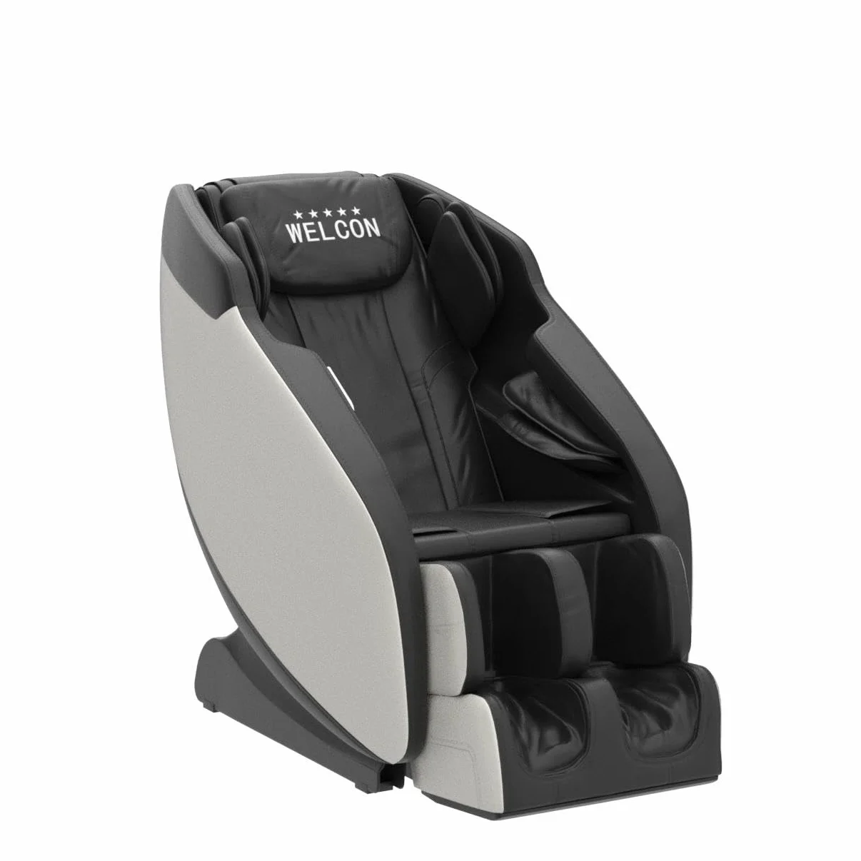 WELCON Fotel do masażu Prestige II 3D Zero Gravity z ogrzewaniem czarno-biały