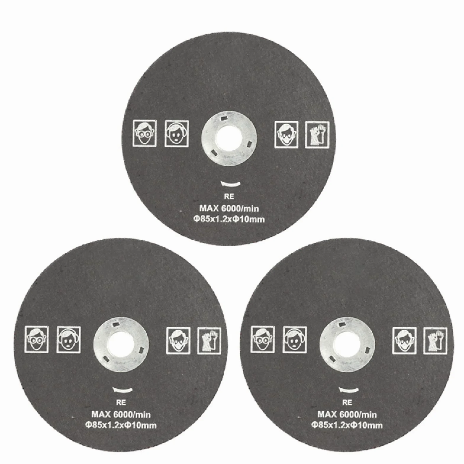 Brzeszczoty do pił tarczowych HSS 85 mm cięcia drewna i metalu 3 szt. 85x15 5 85x10 zestaw tarcz elektronarzędzi(3PCS 85x10 Metal)