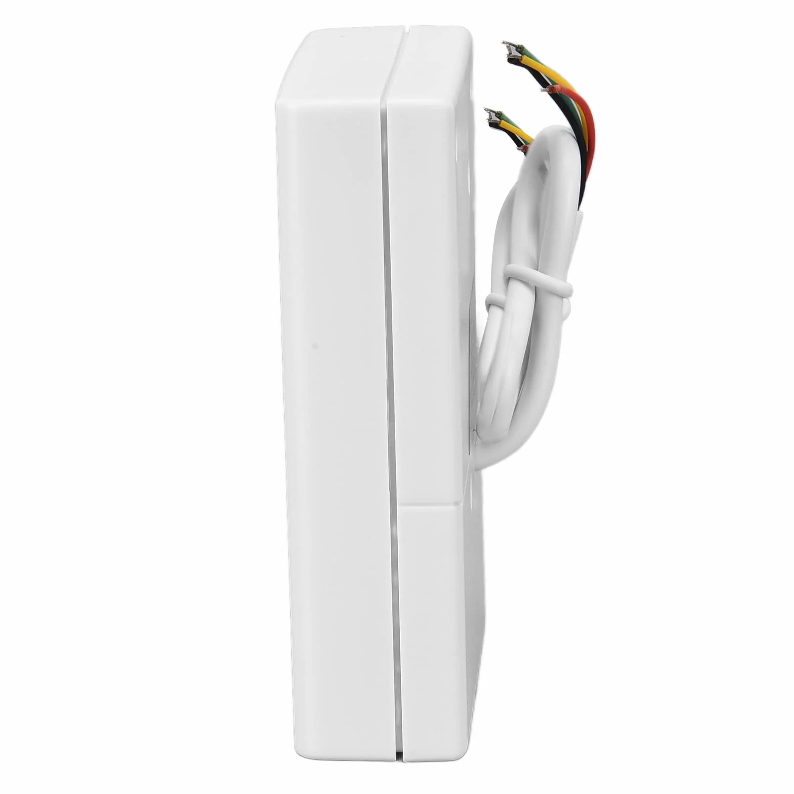 Dioche Przewodowy elektroniczny dzwonek do drzwi 12 V Dingdong Ringtone 90db kontrola dostępu biały, nie wymaga baterii, wysoka głośność, ognioodporny, odporny na wysoką temperaturę, do biura