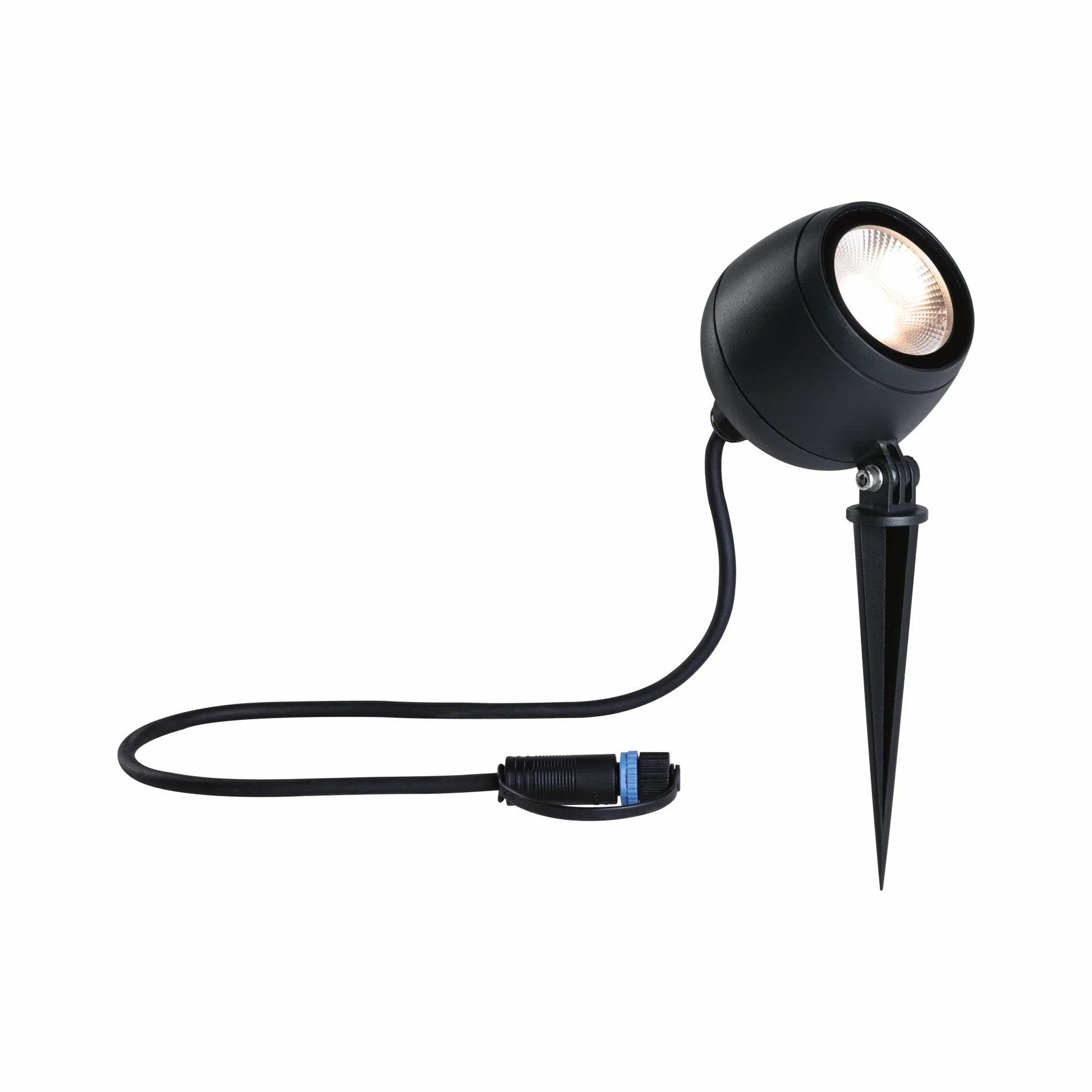 Paulmann 94774 Plug & Shine LED reflektor ogrodowy Kikolo IP65 7,2W 460lm możliwość ściemniania 261mm antracyt tw.szt./alu. 3000K oprawa zewnętrzna