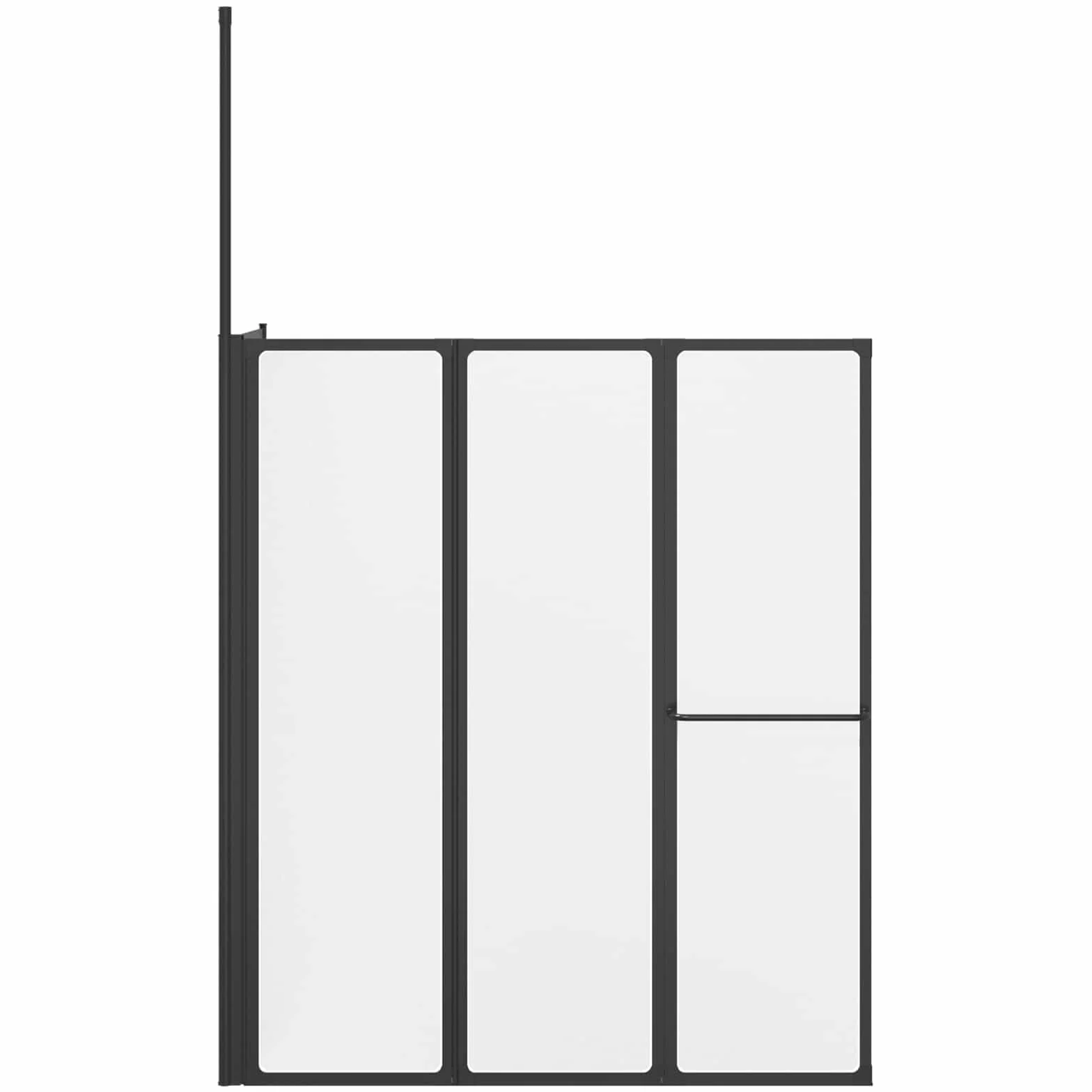 Ścianka prysznicowa biała 120 x 70 x 137 cm aluminium | Składany, nie zajmuje dużo miejsca, polipropylen, łatwy montaż, łatwy w utrzymaniu