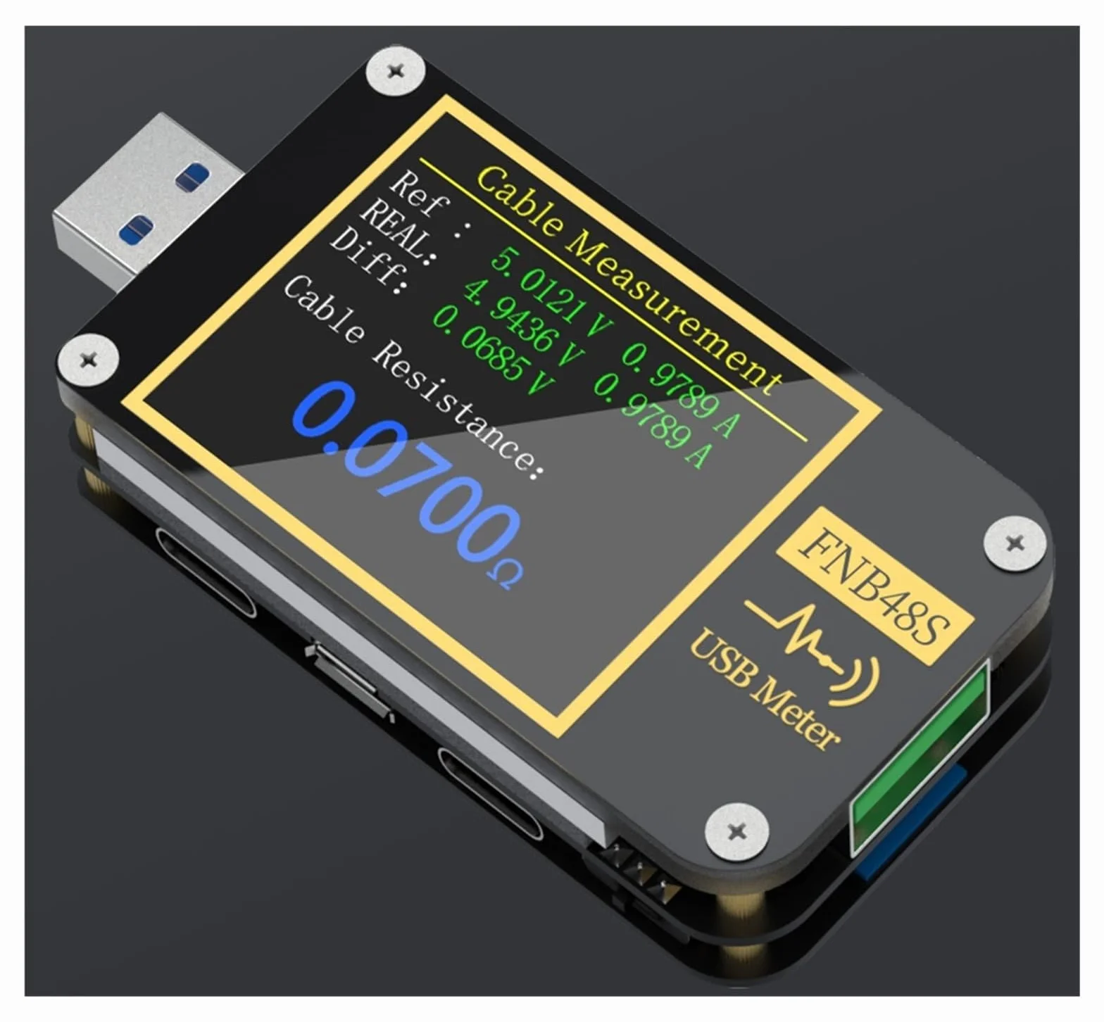 Woltomierz Cyfrowy Amperomierz Tester USB Wskaźnik Napięcia I Prądu Profesjonalne Narzędzia Dla Elektryków Detektor Ładowarki Szerokie zastosowanie(Without BT)