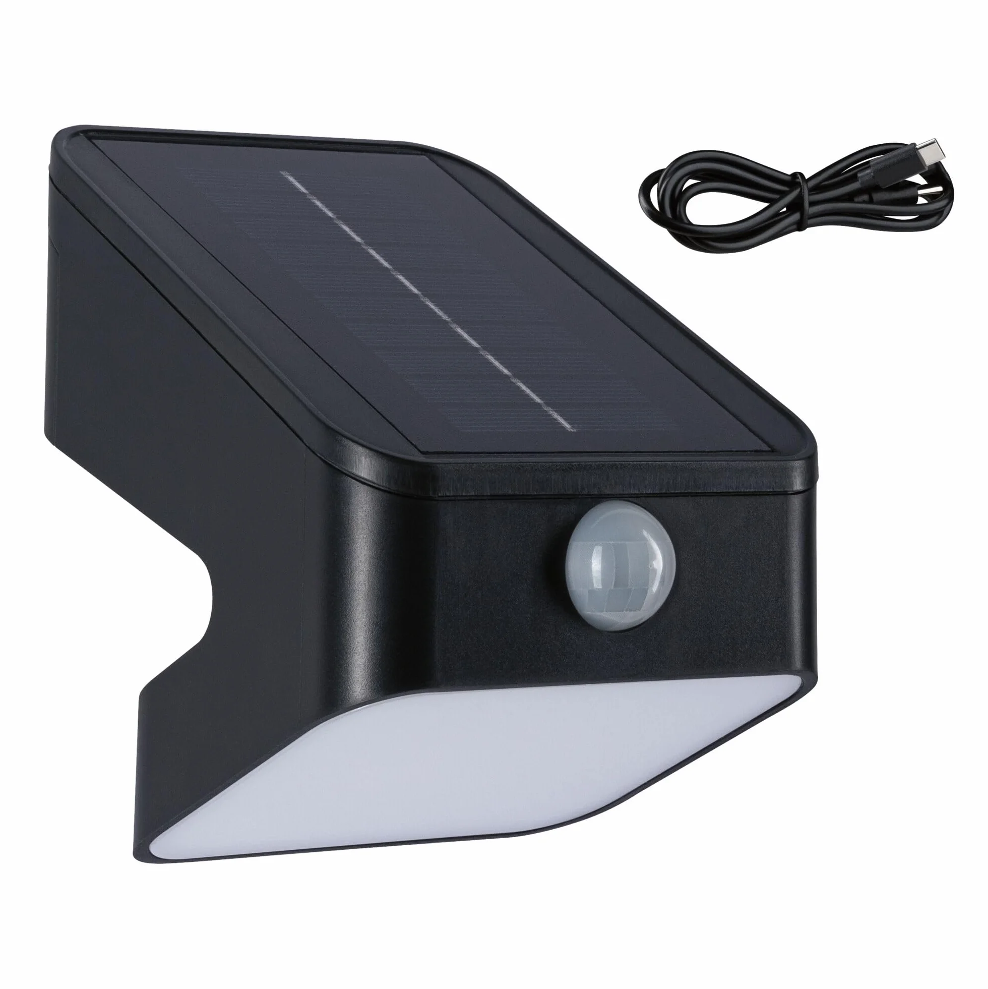 Paulmann 94608 Solarna myjka ścienna LED LeslyTwilight Controlled Motion Detector (IR) IP65Square 113x126mm3000K 5,5W 400lmantracyt plastik