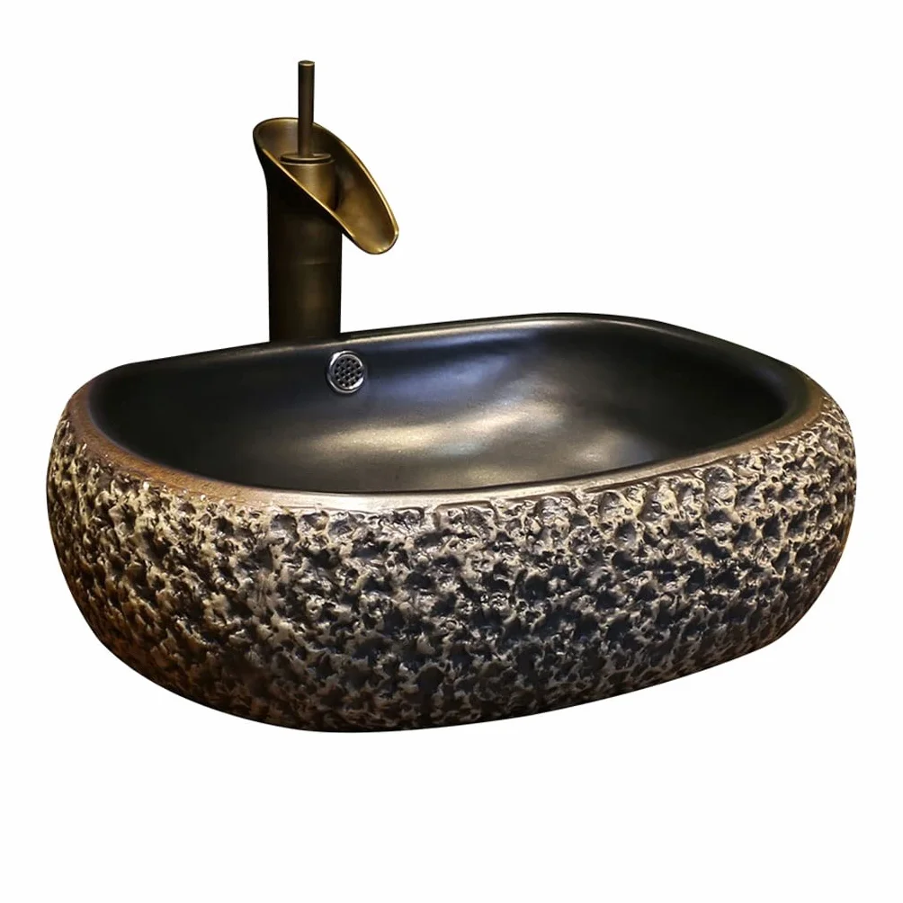 Umywalka wpuszczana do łazienki Łazienka umywalka nablatowa łazienka umywalka nablatowa ceramiczna umywalka nablatowa z kranem Umywalki łazienkowe