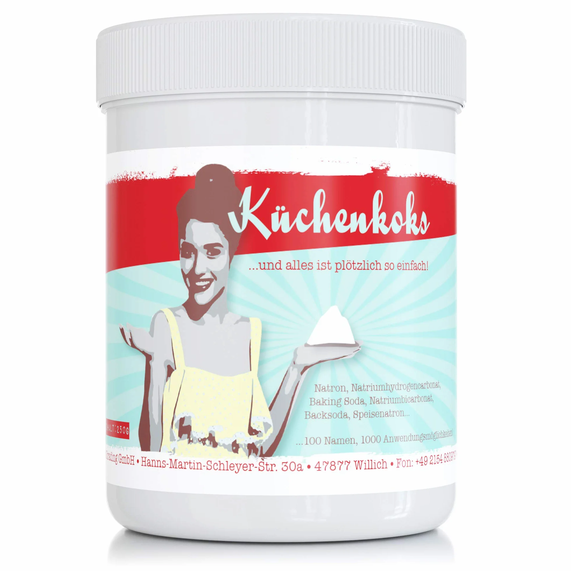250 g (wodorowęglan sodu) – do kuchni, łazienki, gospodarstwa domowego – wszechstronne zastosowanie – jakość produktów spożywczych