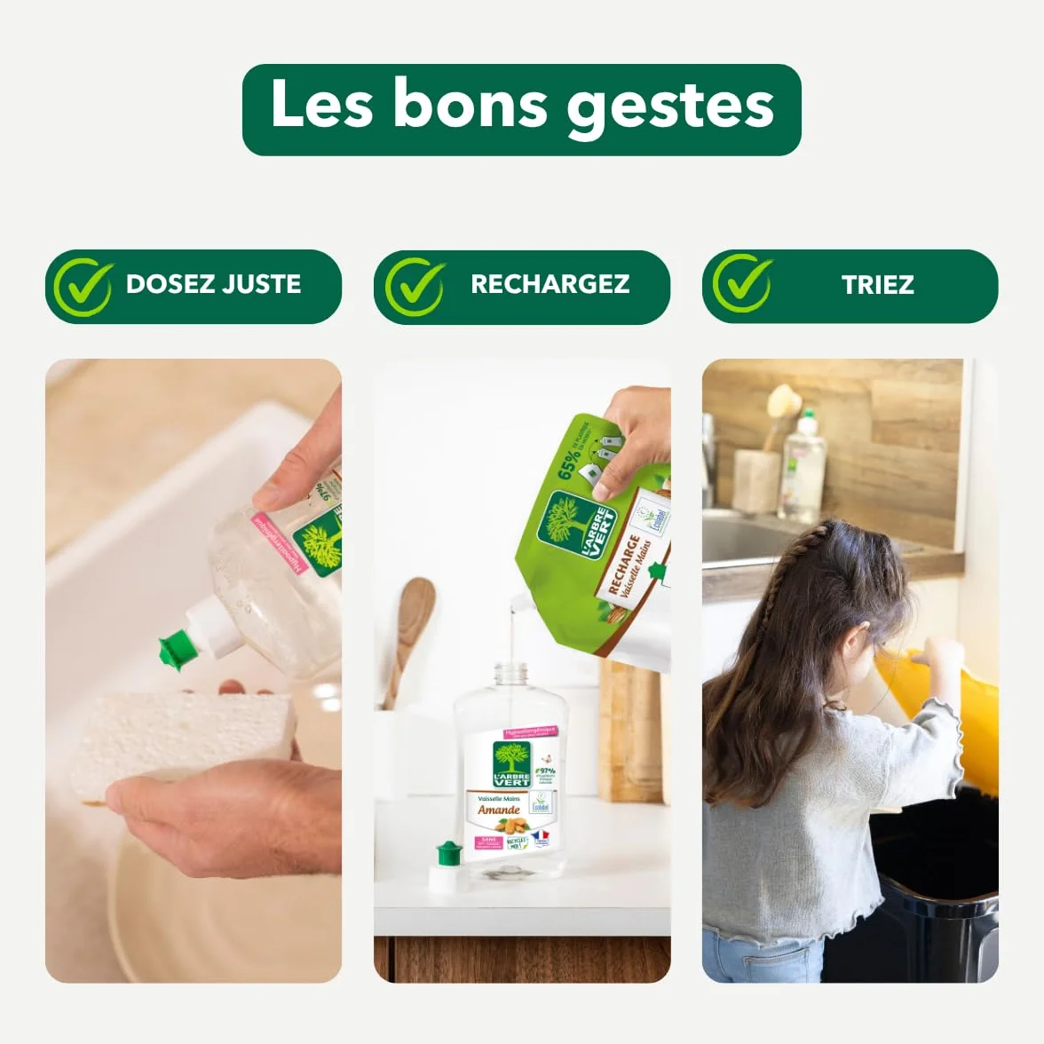L'Arbre Vert Płyn do mycia naczyń – skóra wrażliwa – 500 ml