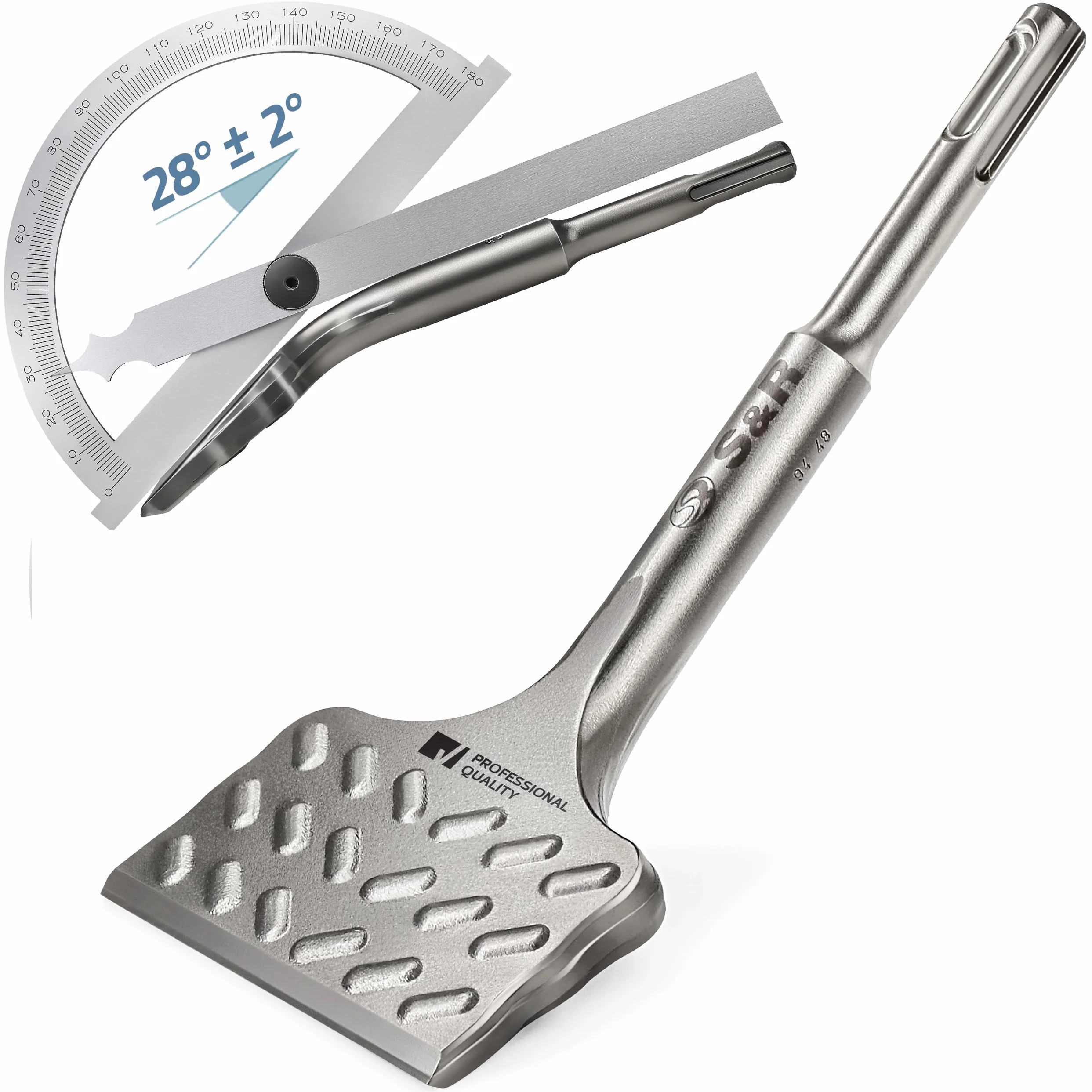 S&R Dłuto do Płytek SDS plus 180mm x 75mm