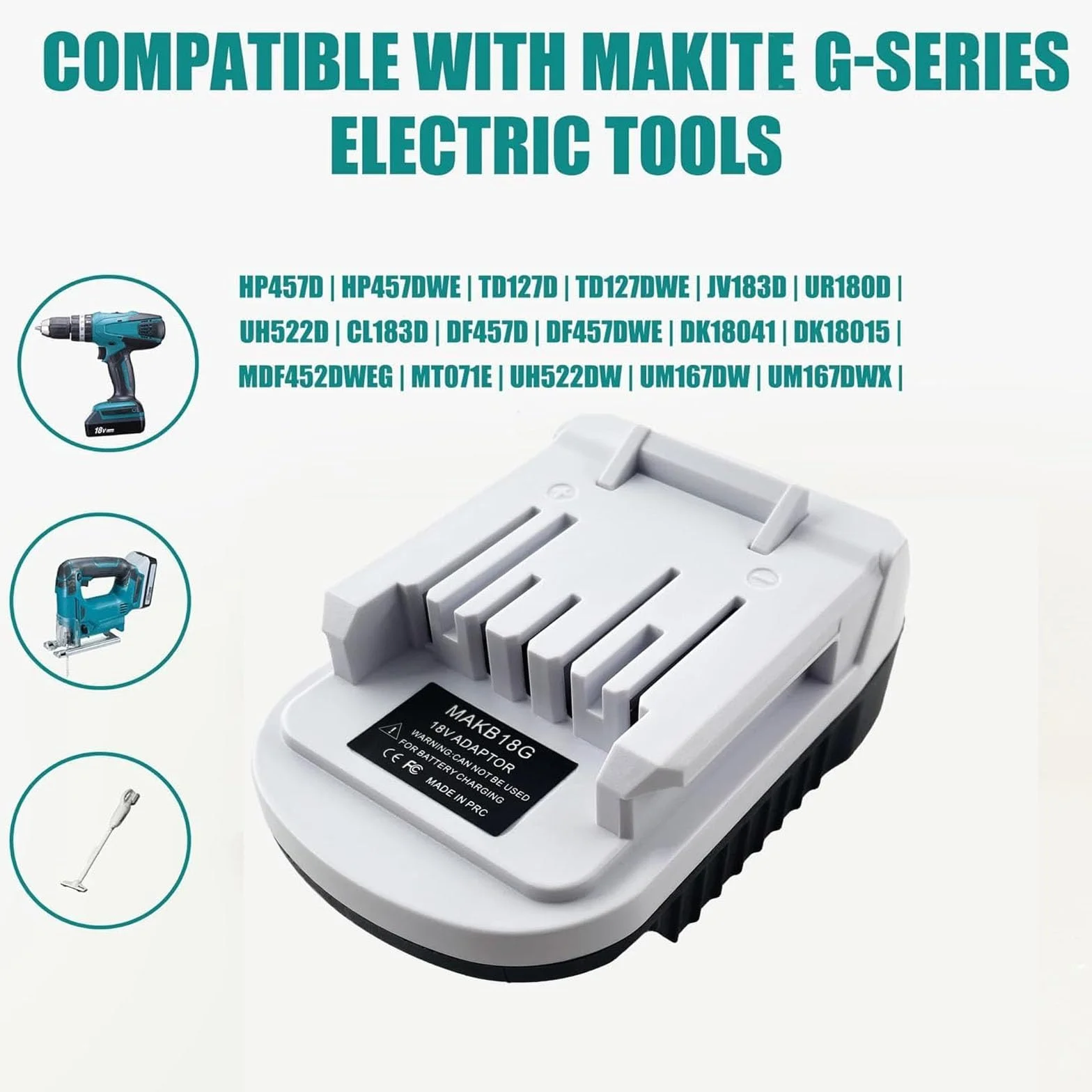 TPDL MAKB18G 18 V akumulator litowo-jonowy adapter do serii G, adapter do akumulatora 18 V Li-Ion konwerter do BL1815G BL1811G BL1830G