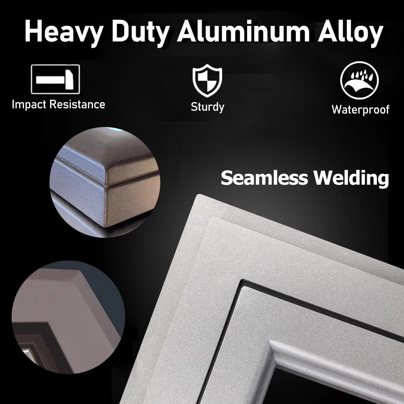 Duże świetliki i okna dachowe, aluminiowy właz dachowy z dwuwarstwowym hartowanym szkłem, wodoszczelne płaskie okno dachowe do korytarza, strychu, schodów, garażu (białe, 22x22 cale/55,8x55,