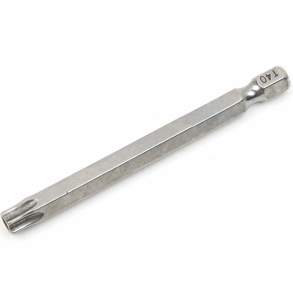 Yakamoz Magnetyczny śrubokręt T6-T40 Torx z łbem walcowym zestaw bitów zabezpieczający przed manipulacją gwiazda 6-punktowy śrubokręt wiertła narzędzia z chwytem sześciokątnym 1/10.2 cm | długość 7 cm