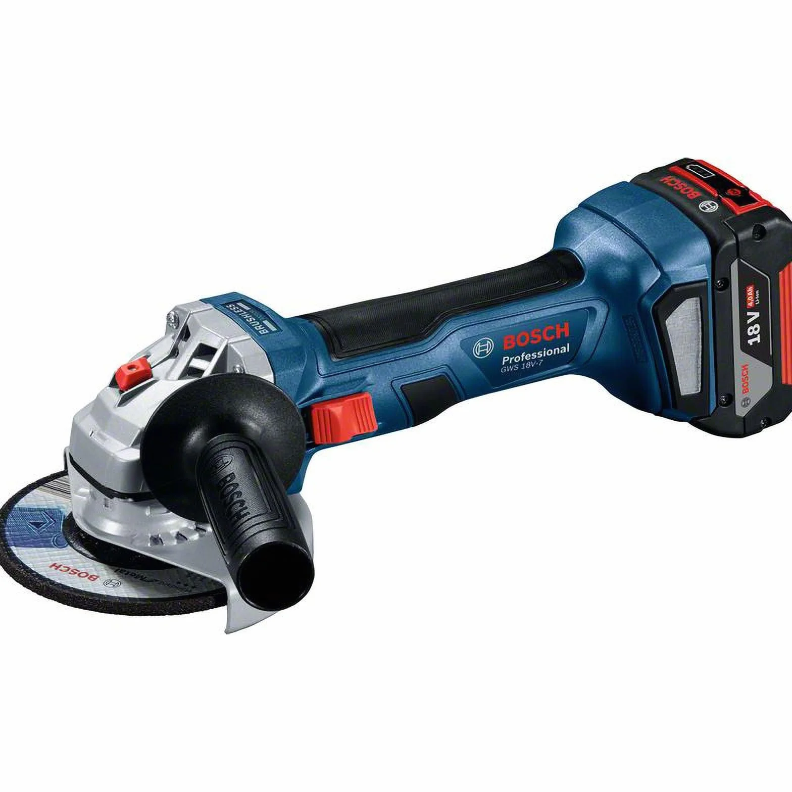 Bosch Professional system 18V: zestaw GWS 18V-7 + GBH 18V-22 (2 akumulatory GBA 18V 4.0Ah, ładowarka GAL 18V-40, torba narzędziowa)