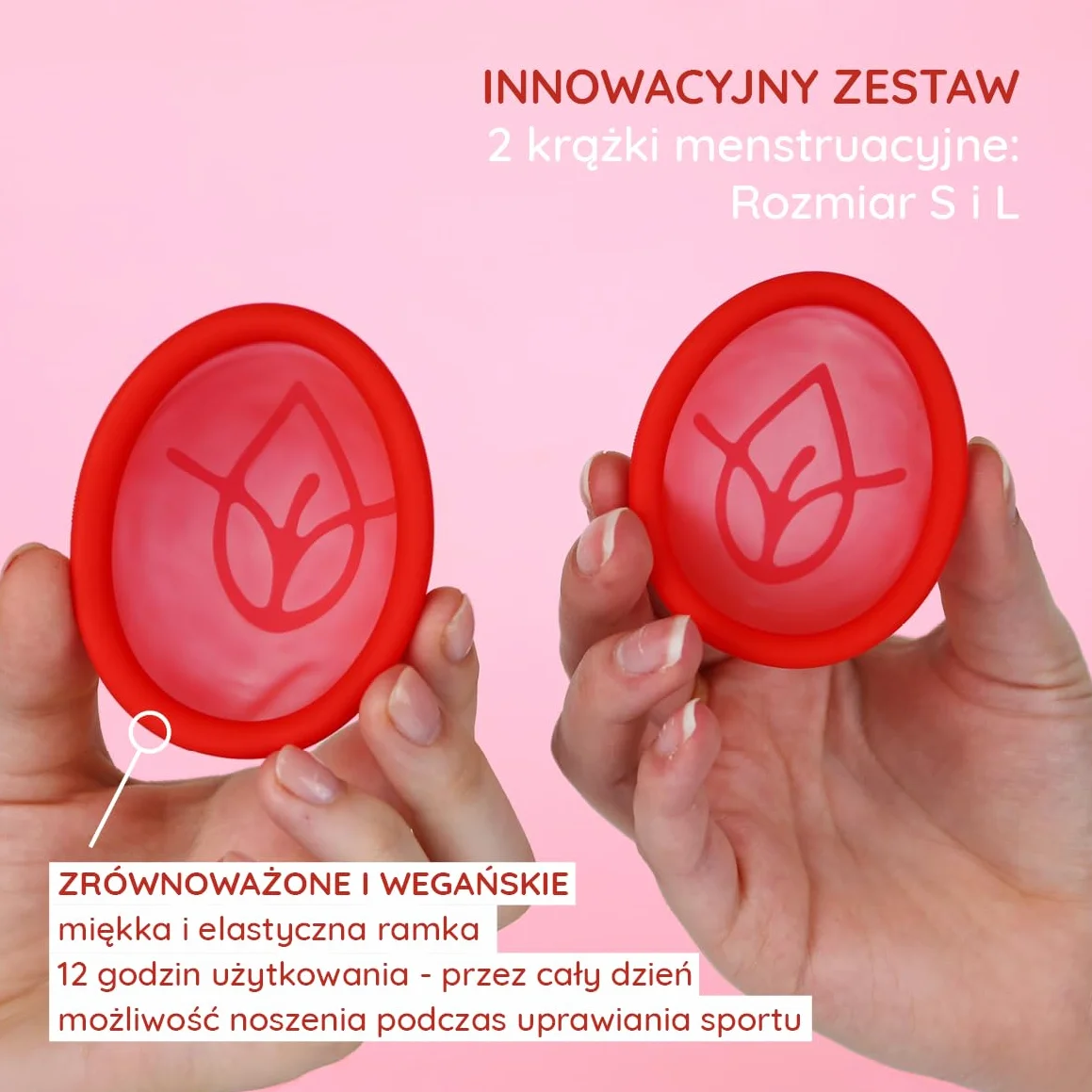 Krążek menstruacyjny MYLILY® zestaw 2 sztuk silikon medyczny