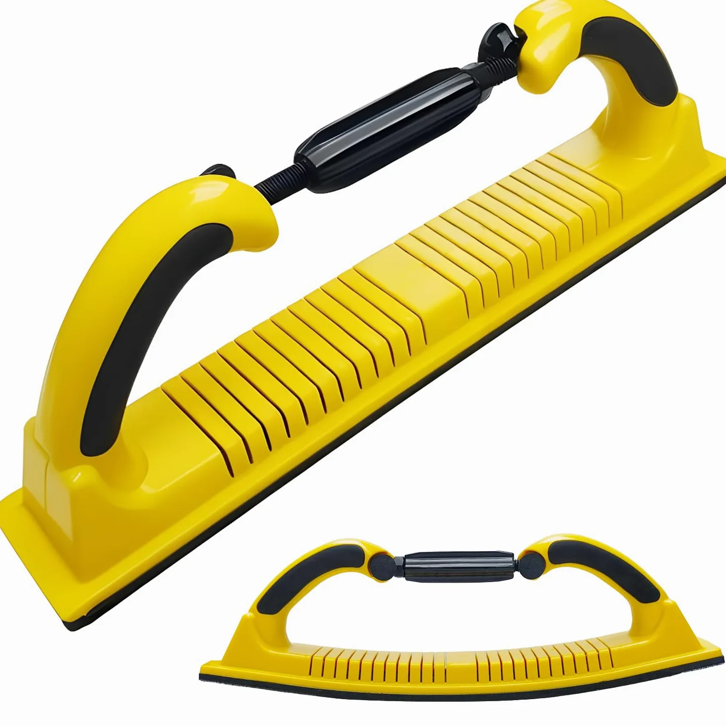 Toromp 2-3/4" x 15-3/4" Adjustable Radius Flex Longboard Hand Sanding File Block with Hook & Loop Backing - Use Continuous Rolls or Sandpaper Sheets for Automotive, Woodworking