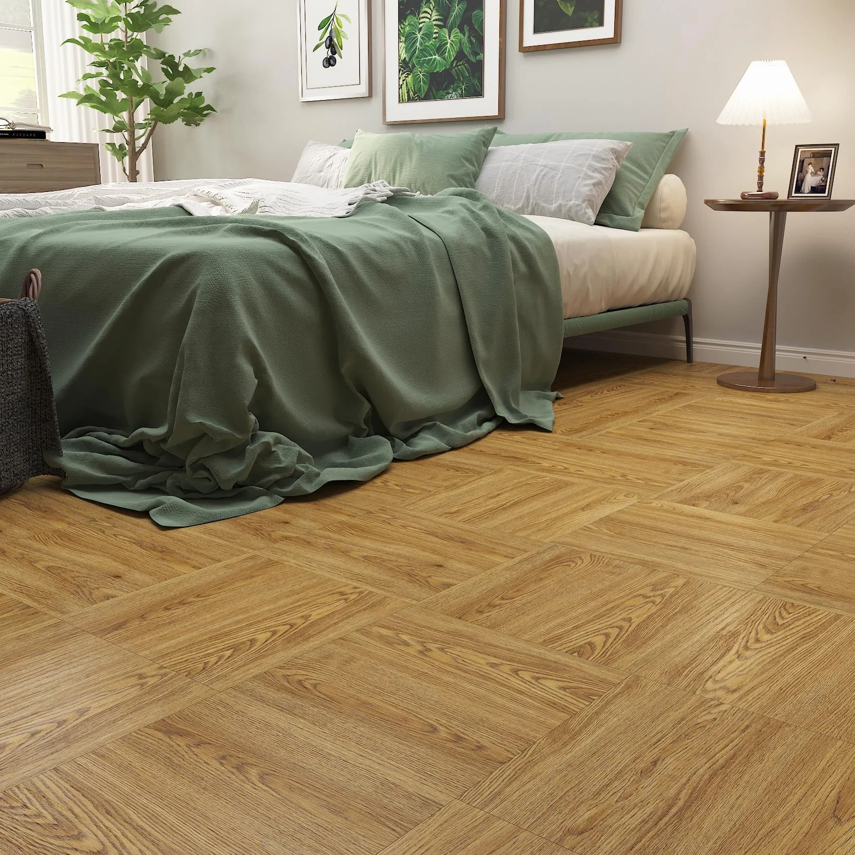 Decotalk Podłoga PCV Naturalny kolor drewna naklejka do kuchni 30 x 30 cm 30 sztuk 3,15 m² płytki samoprzylepne podłoga łazienka kuchnia zmywalna powłoka folia pokrywa płytki samoprzylepne