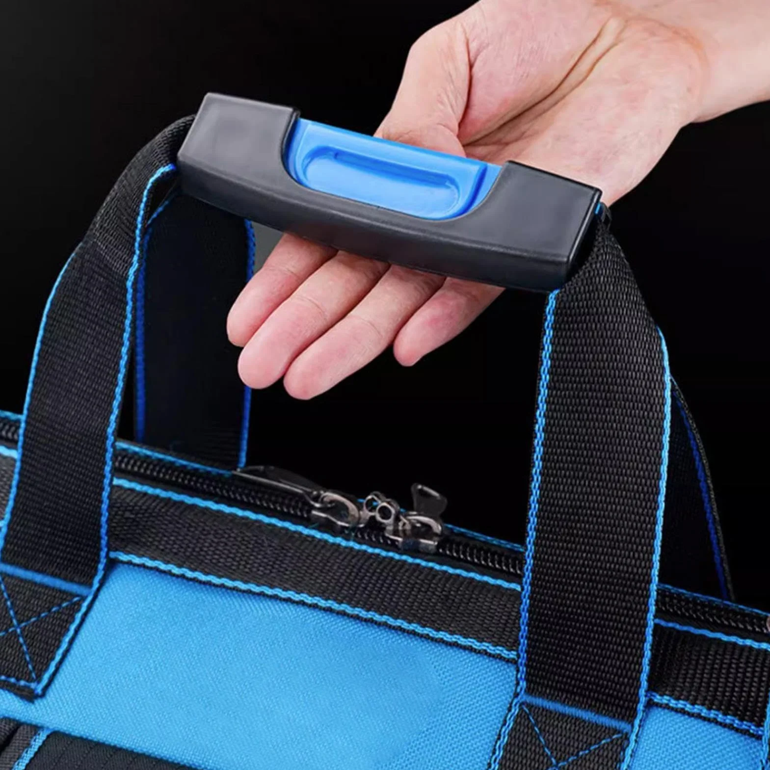 Torba Narzędziowa Elektryka Organizer Wielokieszeniowy Oxford | Torba Narzędziowa Typu Tote Ze Sztywnym Dnem Do Budowy Dom Garaż Warsztat Dla Taty Elektryka Mechanika Stolarza