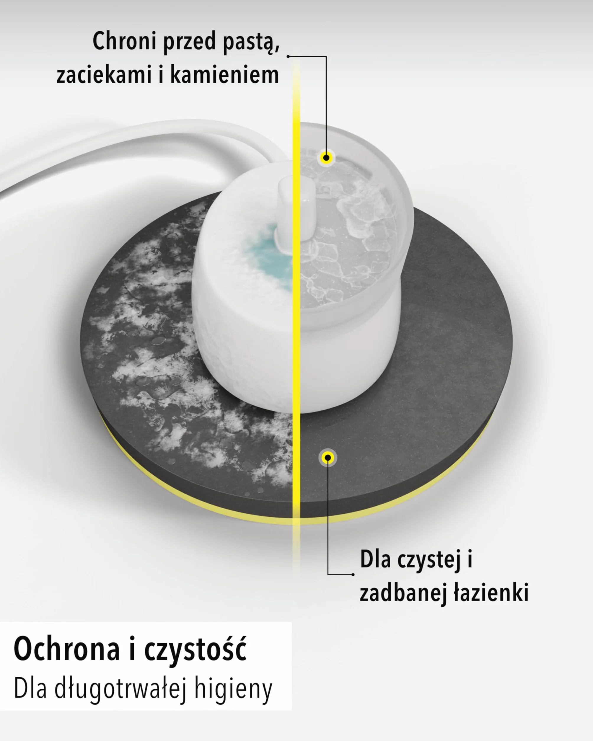 Qikfresh Silikonowa osłona kompatybilny z Oral-B typ 3757 ładowarkę - Higieniczna, kompatybilna z ładowaniem pokrywa do bazy szczoteczki - Mrożony transparent
