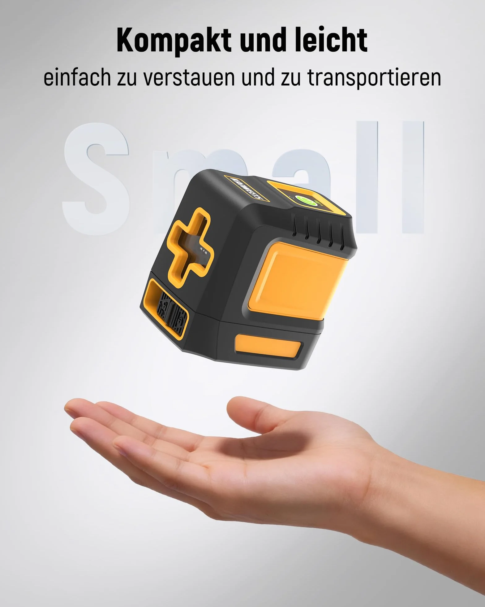 KAIWEETS T40 Green Laser Level samopoziomujący, tryb ręczny, IP54, podstawa magnetyczna, torba transportowa, 2 baterie AA