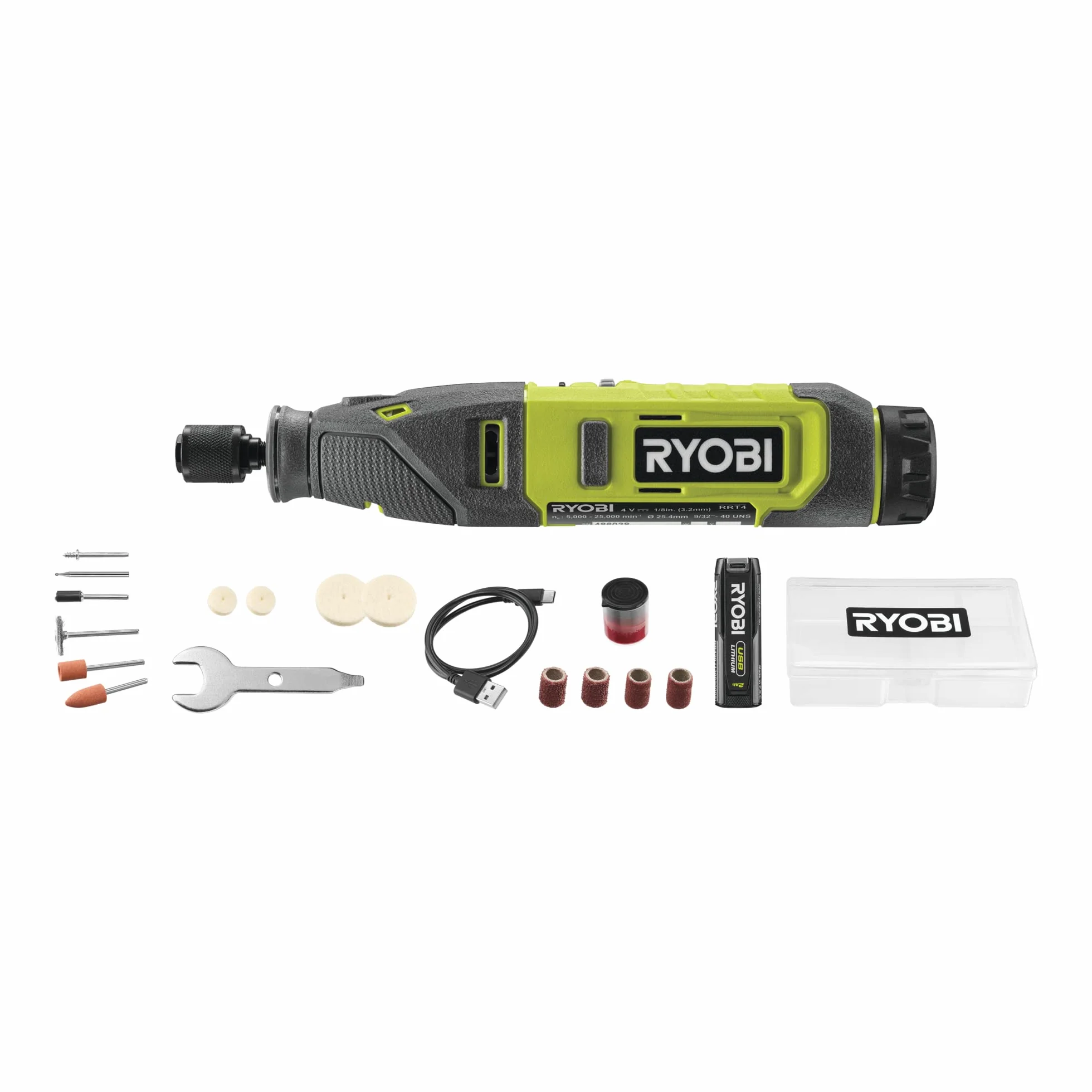 Ryobi Mini Wielofunkcyjne Narzędzie 4V 5000-25000 obr/min RRT4-120GA15