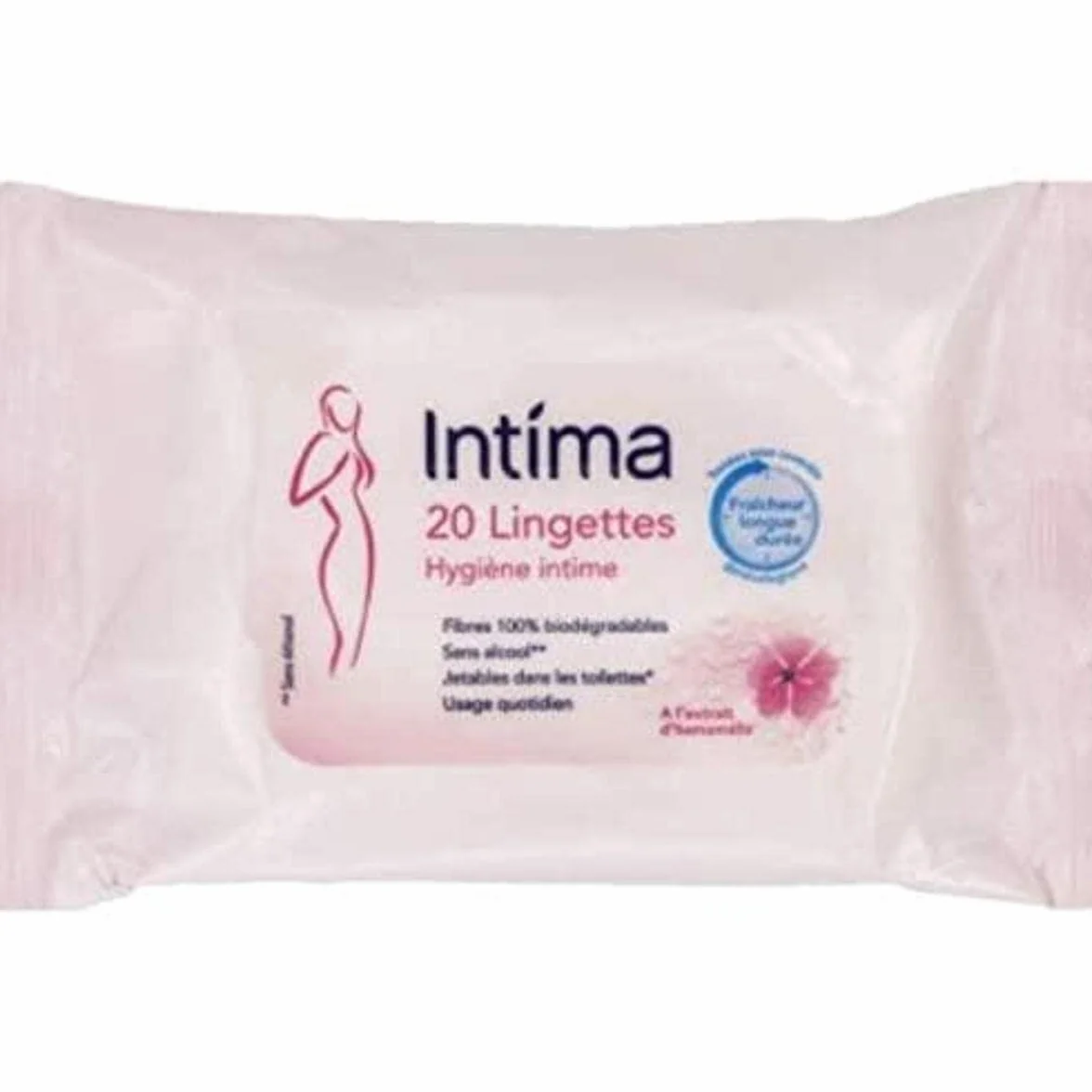 Intima - 20 chusteczek do higieny intymnej - Długotrwała miękkość i świeżość