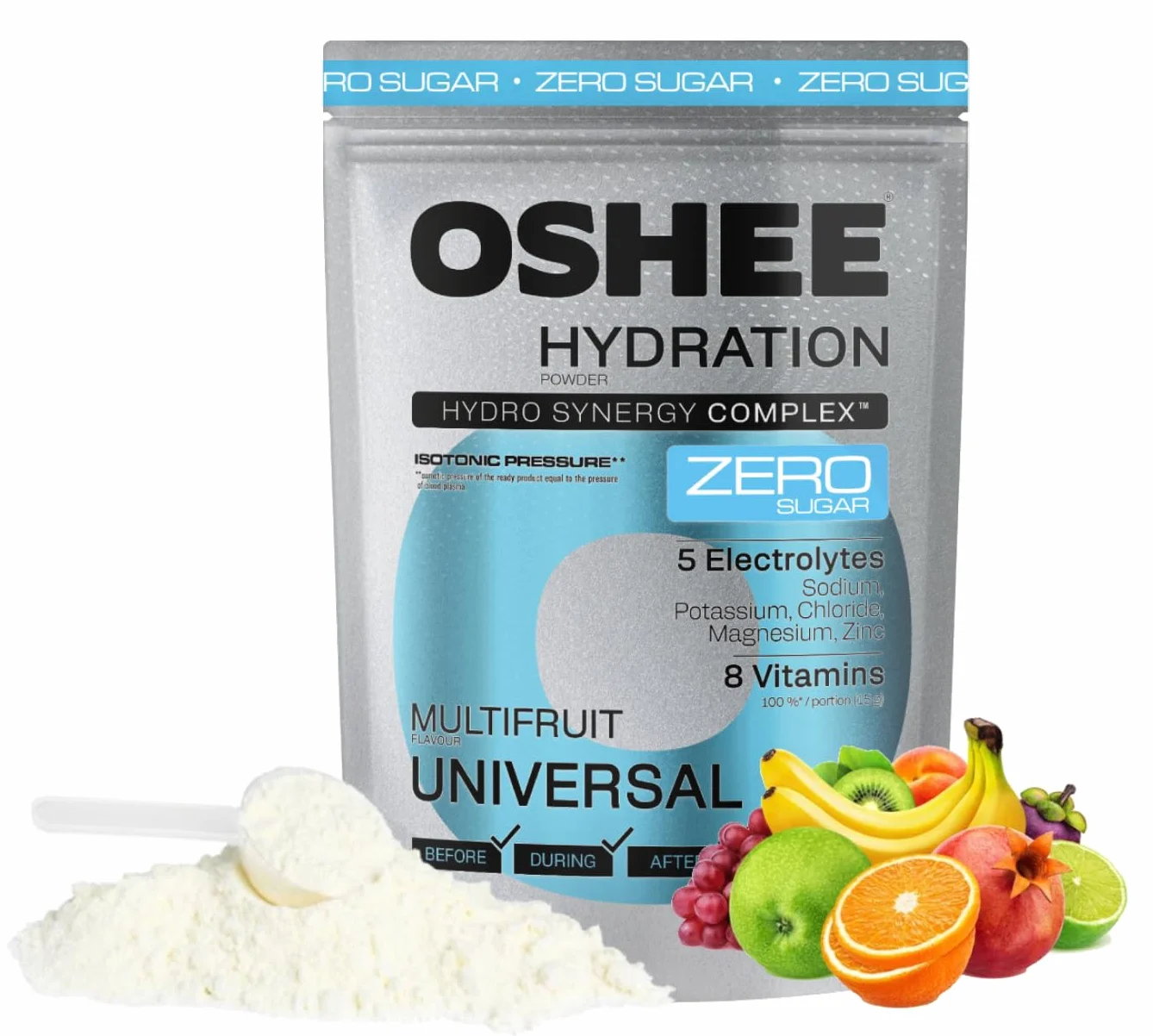 OSHEE Hydration Zero Sugar proszek Multifruit 630 g
