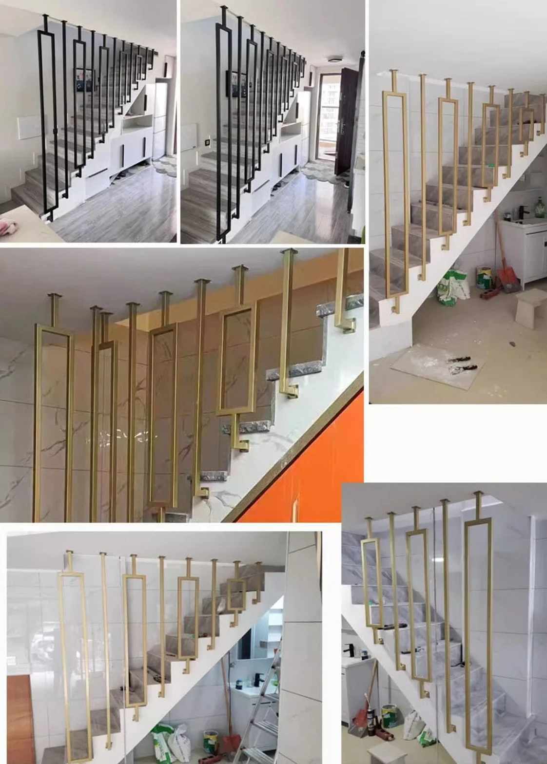 Konfigurowalne wrzeciona schodowe do schodów pochyłych, tralki schodowe z podstawą regulowaną w zakresie 270°, uniwersalna metalowa kolumna z tralkami zapobiegająca upadkowi(Black (1 pc),14in/36cm)