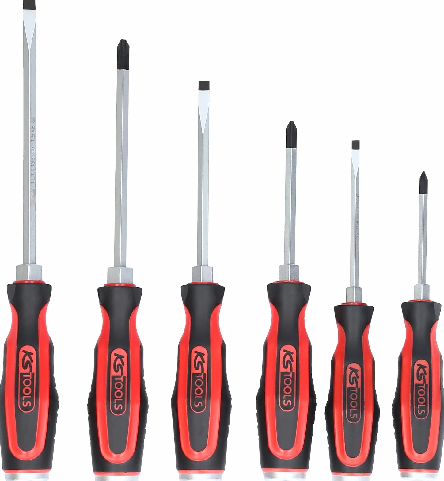 KS Tools 151.1165 ERGOTORQUEmax Zestaw wkretaków z oslona 6-szt, PZ+szczelina