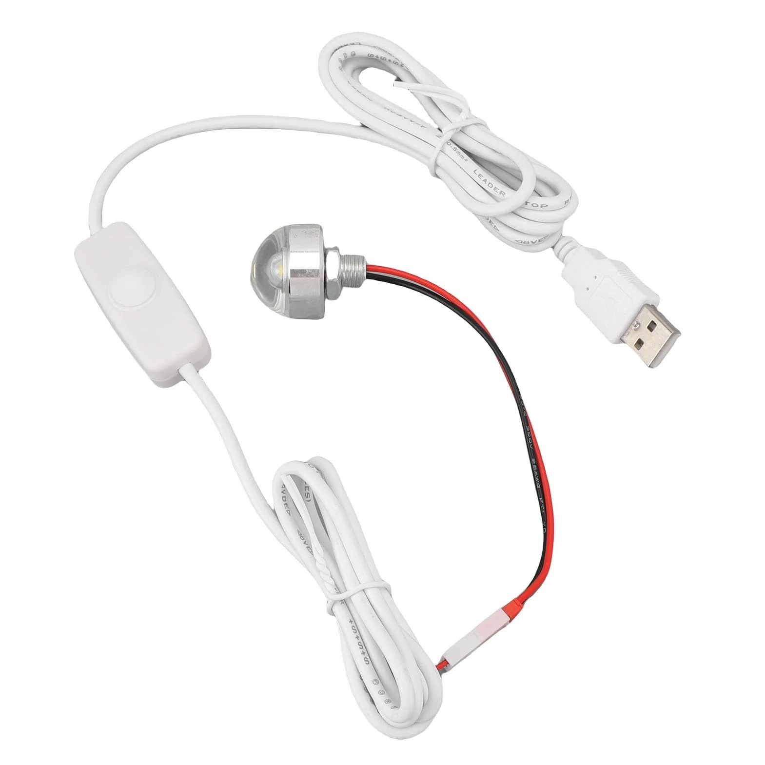 Cryfokt Mini Reflektor LED, Stała lub Oddychająca jasność światła Punktowego USB 5 V do Prezentacji Szafki na biżuterię
