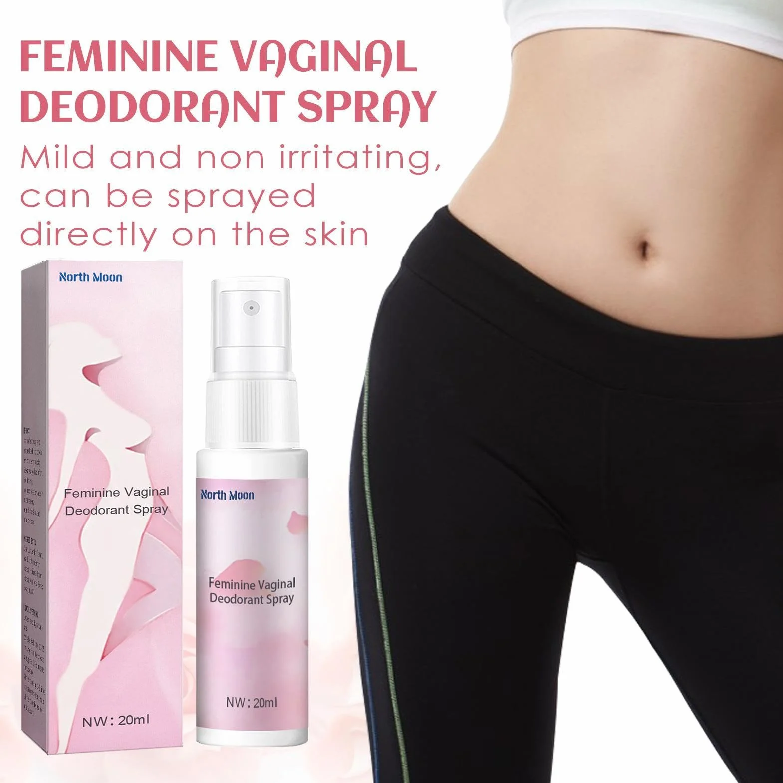 20 ml s Intymne Kobiety, Piżmo Intymne s, Wegański Spray dla kobiet przeciwko nieprzyjemnym zapachom i podrażnieniom intymnym
