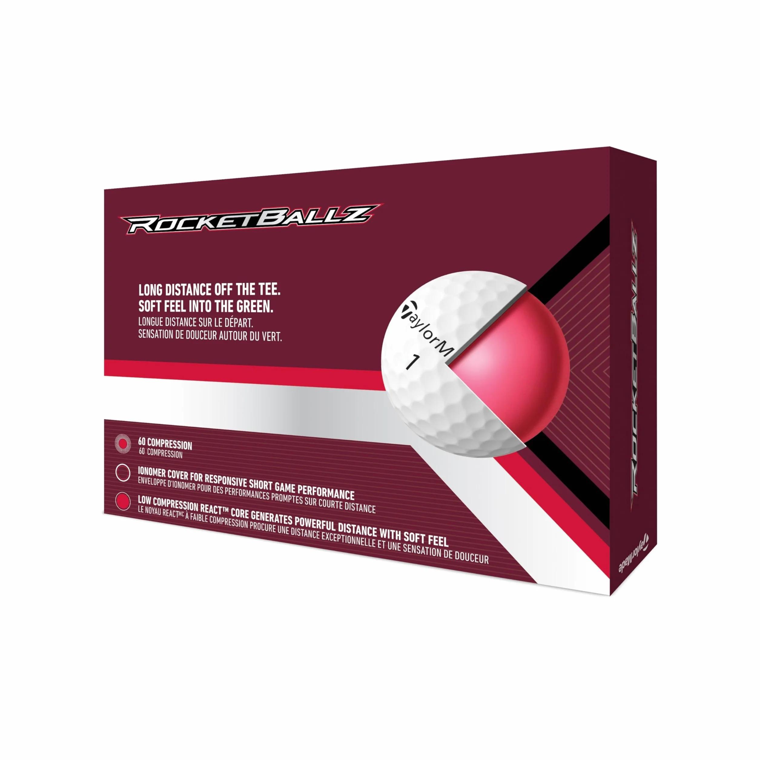Taylormade Golf 2025 Rocketballz piłki golfowe 12bp