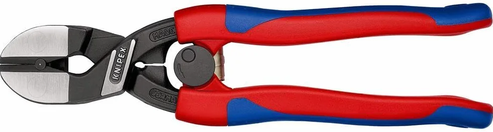 KNIPEX CoBolt Kompaktowe szczypce tnące przegubowe w opakowaniu z zawieszką z wąskimi, wielokomponentowymi, 71 22 200 SB