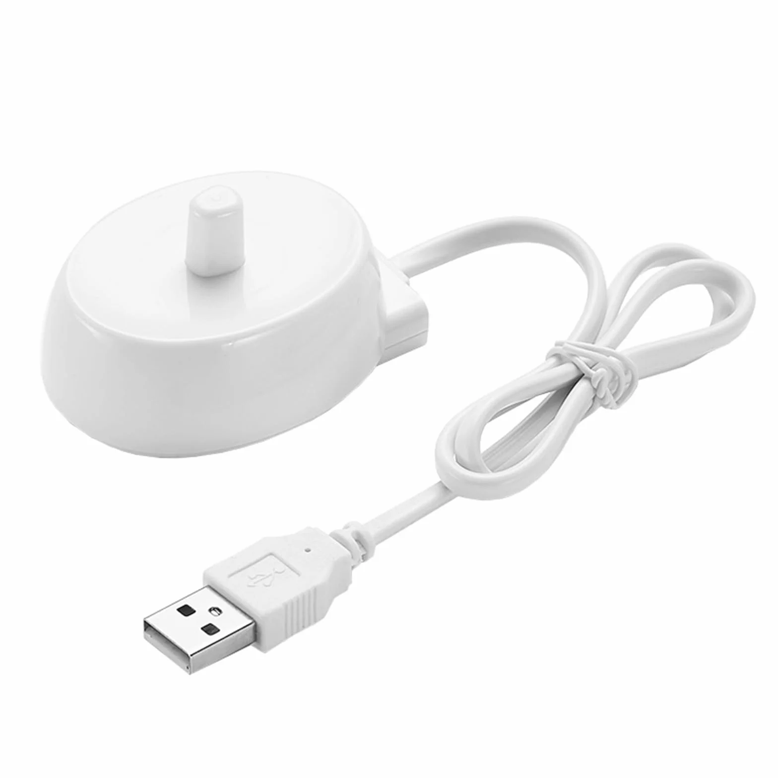 Ładowarka zastępcza kompatybilna z 3757, stacja ładująca do brązowej elektrycznej szczoteczki do zębów 3757, przenośna ładowarka podróżna do serii Genius Pro, ładowarka USB typu 3757