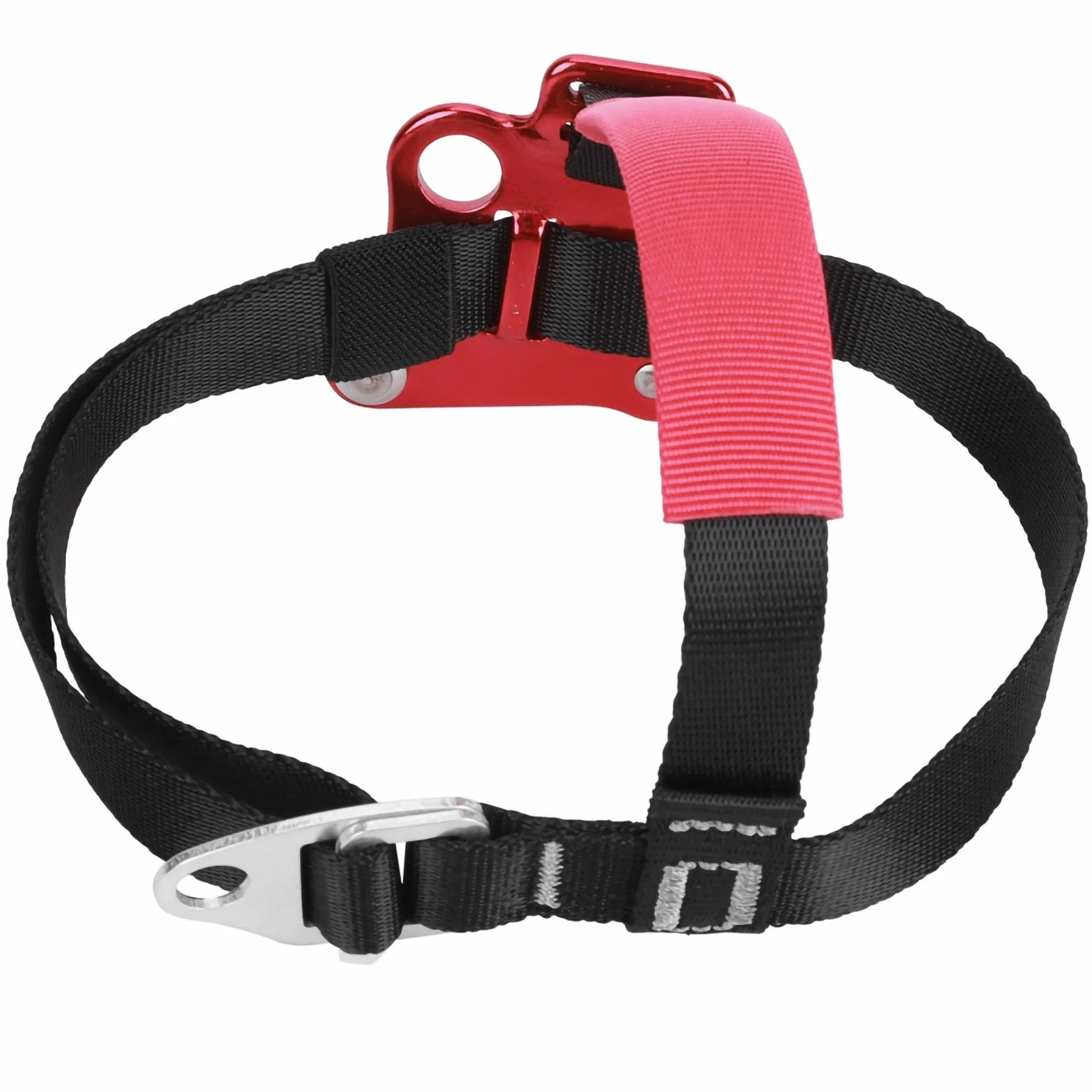 Alpinizm Foot Riser, 7075 Lotnictwo Aluminium Foot Ascender Odporność na korozję dla wspinaczki dla wspinaczy(Urządzenie wznoszące prawą nogę/czerwone),Inne artykuły do sportów ekstremalnych