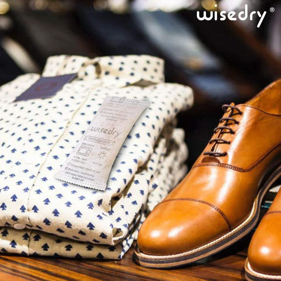 wisedry Odnawialne saszetki z żelem krzemionkowym 50 g (6 opakowań), pomarańczowe koraliki klasy spożywczej, zmieniające kolor, szybko reaktywują silny pochłaniacz wilgoci, do książek, leków, żywności
