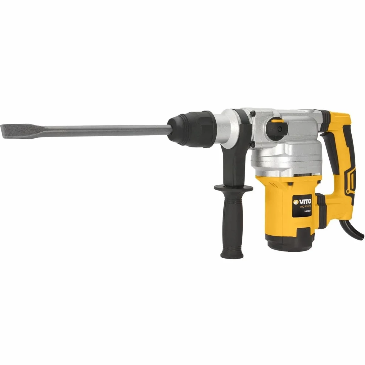 VITO SDS-Max młot udarowo-obrotowy, 1050 W, 9 J, młot wyburzeniowy VIMP1050P, 0-3750 ipm 0-480 obr./min, ochrona przed wibracjami, regulacja pozycji dłuta; sprzęgło bezpieczeństwa, wydajność wiercenia