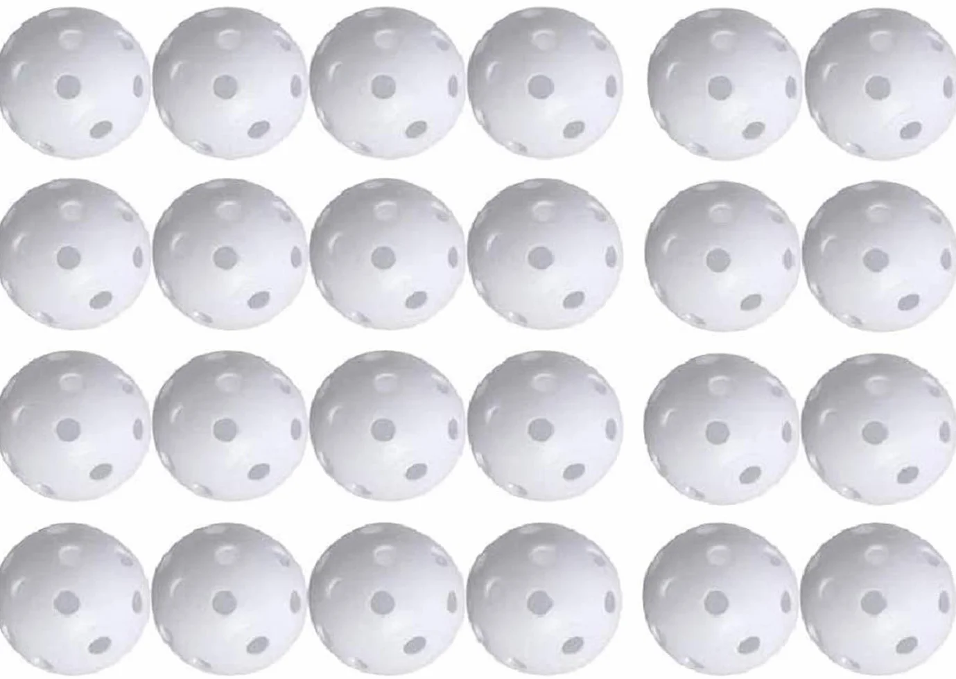 ProLeo Piłki golfowe do ćwiczeń i ćwiczeń, 24 sztuki, do jazdy samochodem, treningu swingowego, wewnątrz lub na zewnątrz