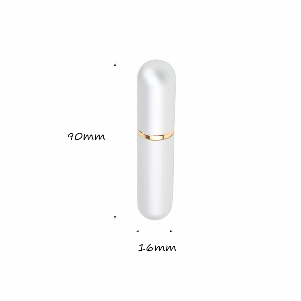 Srebrny aluminiowy olejek eteryczny do inhalatora do nosa osobiste puste wielokrotnego napełniania elegancki aluminiowy i szklany inhalator do nosa zestaw z bawełnianymi knotami 5 szt