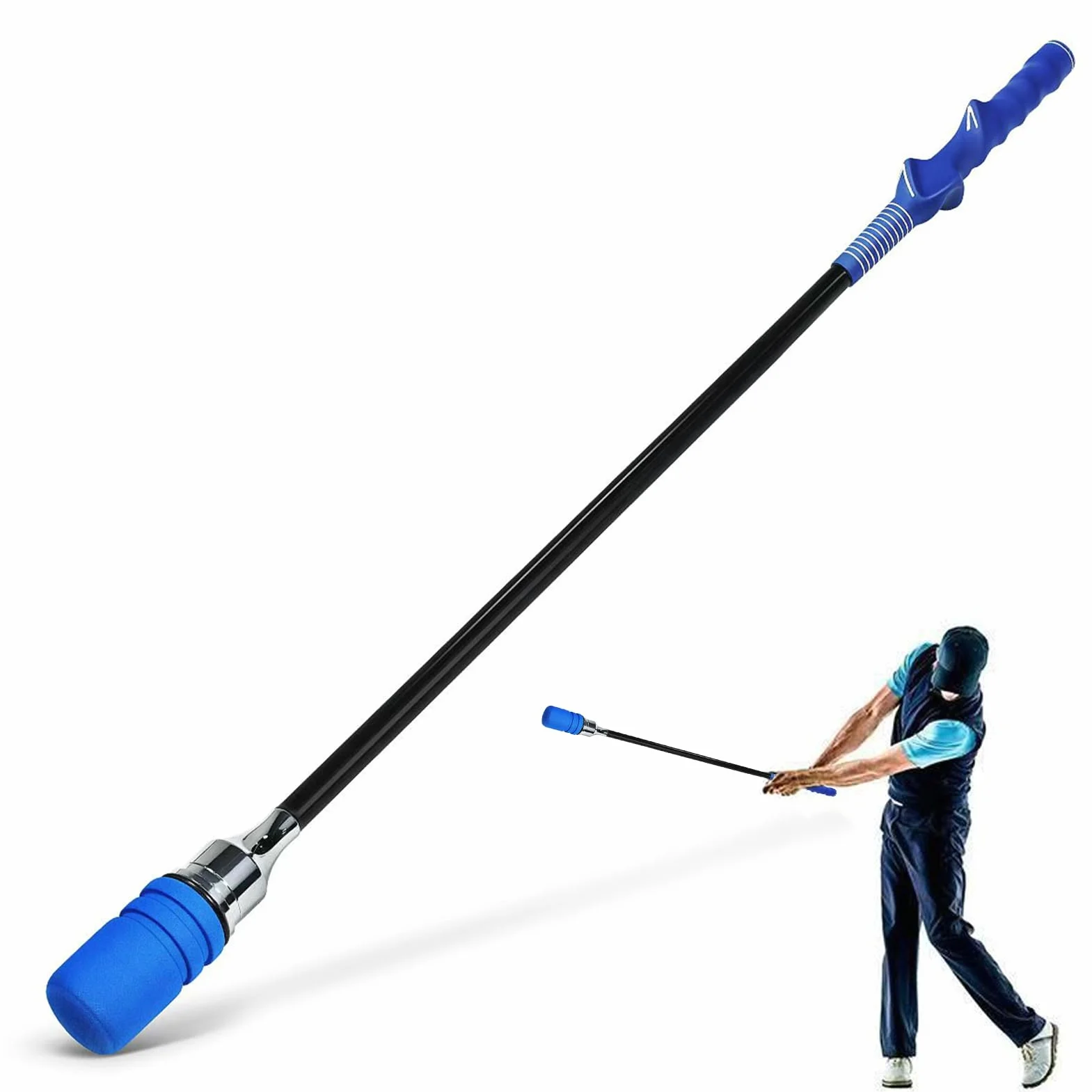 Golf Swing Trainer, Portable Swing Corrector For Pasture Practice, Movement Training Aid, Fitness Indoor Outdoor Course Travel Backyard Camping And Home Use, Compact & Travel Friendly
