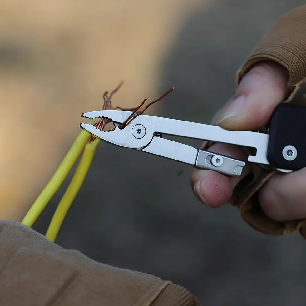 Roxon Mini szczypce FTL2-2 - wymienne narzędzie wielofunkcyjne TYLKO dla Flex Companion (długie narzędzie, 2 gniazda)