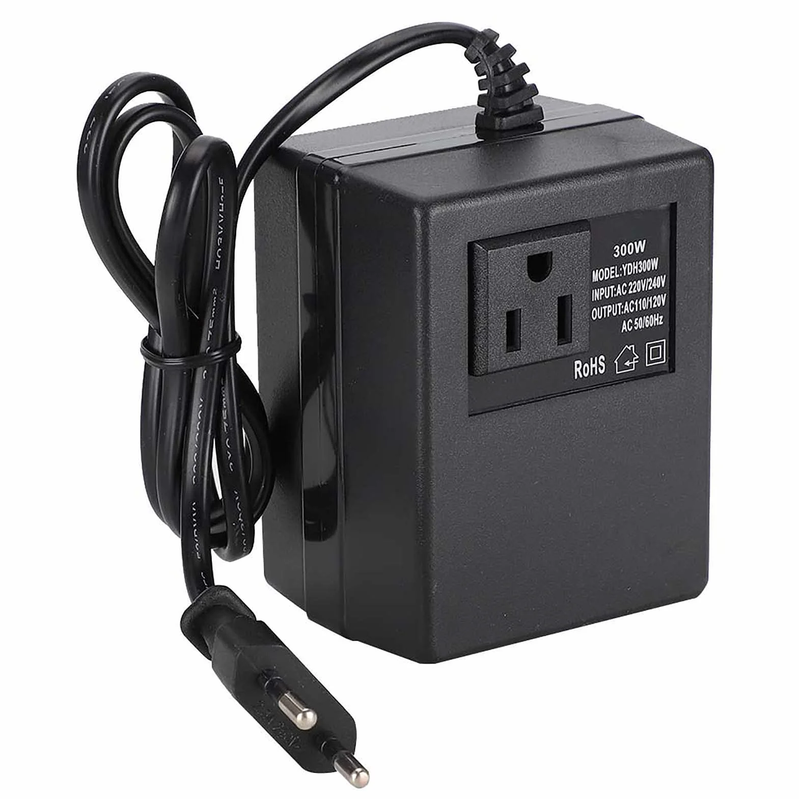 Ejoyous 8b43w5ervg Przetwornik napięcia 220 v na 110 V, zasilacz sieciowy transformator napięcia 220 do 110 V 300 W, transformator mocy gniazdka UE