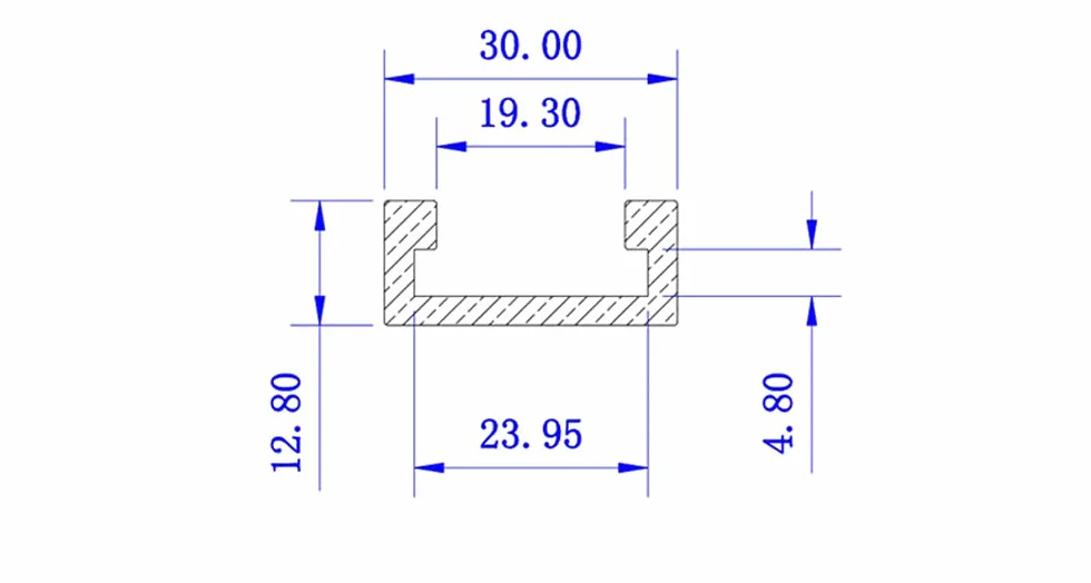 VIDOO Uniwersalna Czerwona Szyna T-slot T-track Rowek do Przyrządów 30x12.8mm do Piły Stołowej Stołu Frezarskiego Narzędzie Stolarskie-800mm