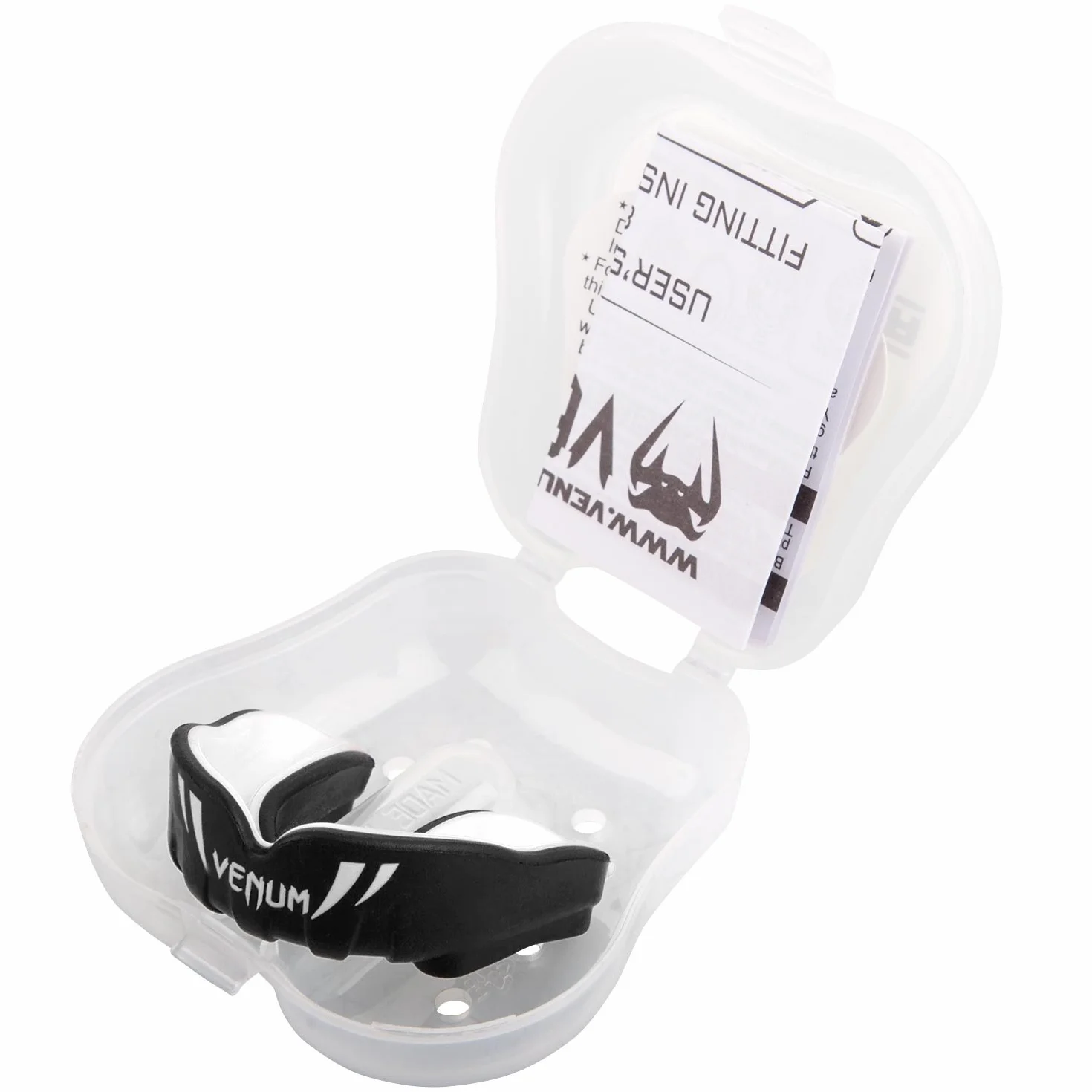 Venum, Challenger Ochraniacz na zęby dla dzieci, unisex, jeden rozmiar, czarny/biały