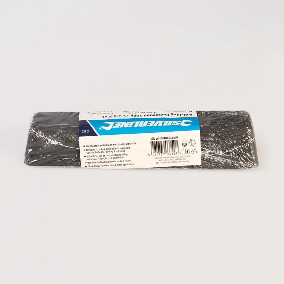 Silverline 107862 Mieszanka polerska, 500 g, gruba czerń
