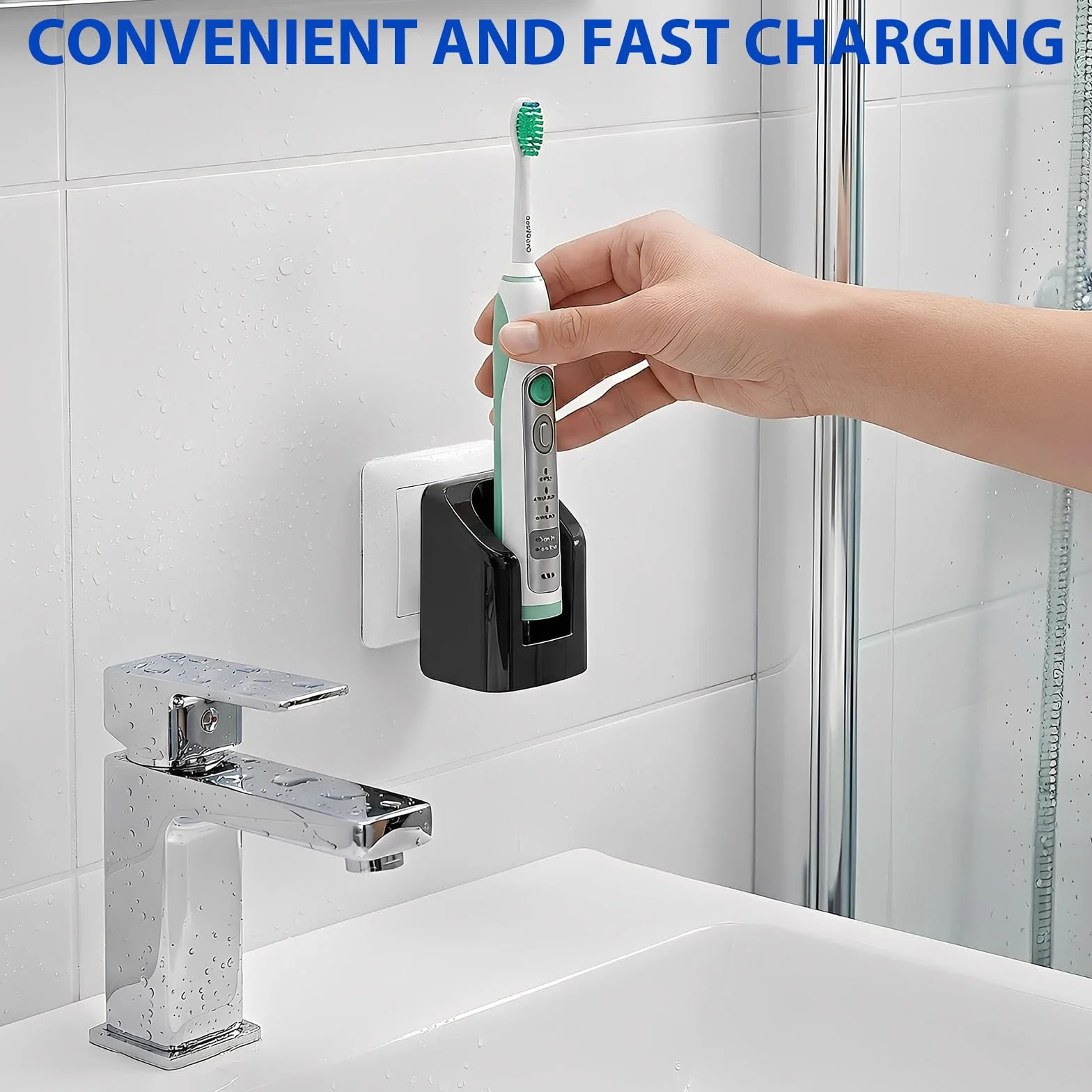 ładowarka ścienna do szczoteczki Philips Sonicare czarna