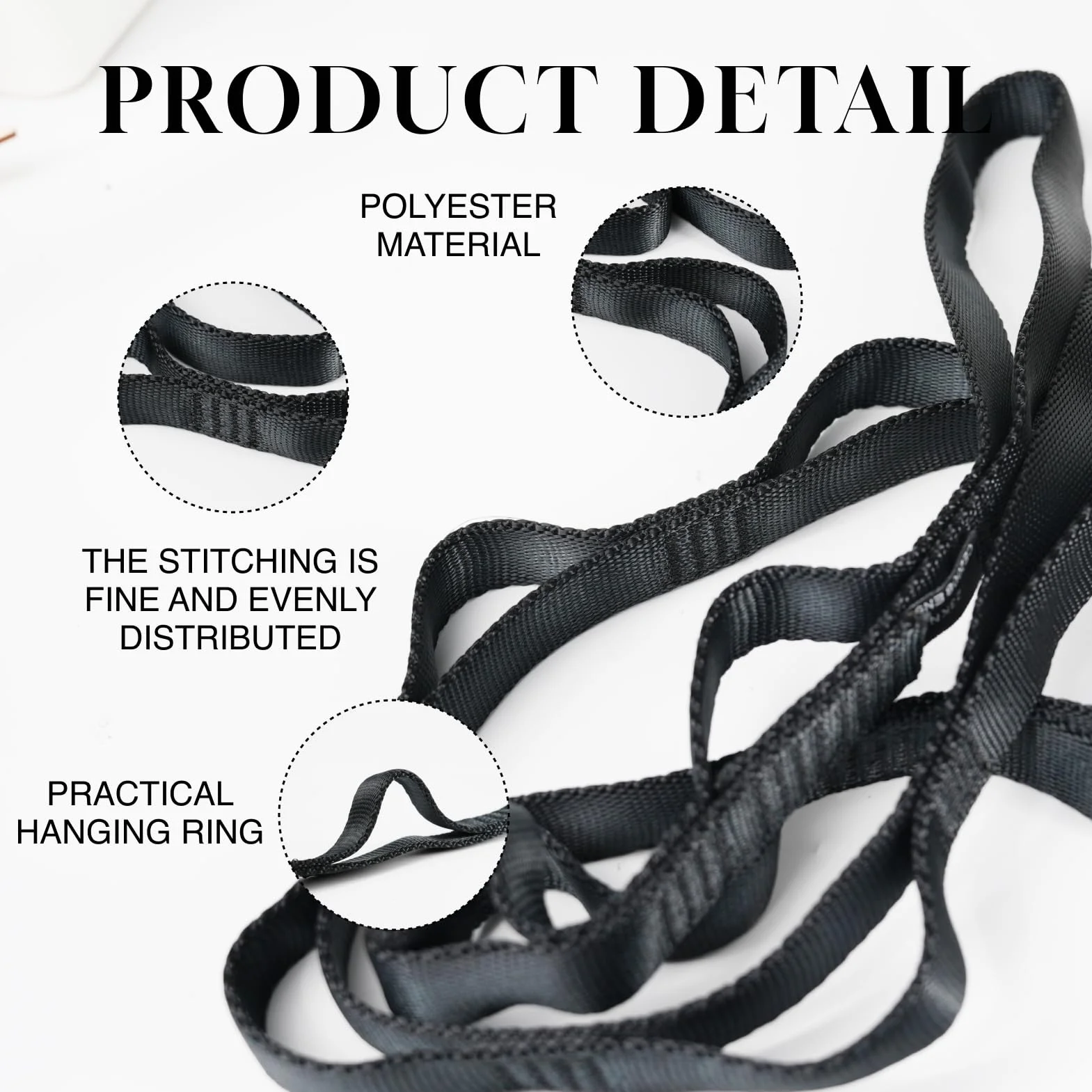 Daisy Chain Loop Straps – wytrzymała pętla do wspinaczki i Loop Straps Gym do pasa dipowego, pasa obciążeniowego, treningu siłowego, wspinaczki, jogi, pilatesu, ćwiczeń fitness, dodatkowego