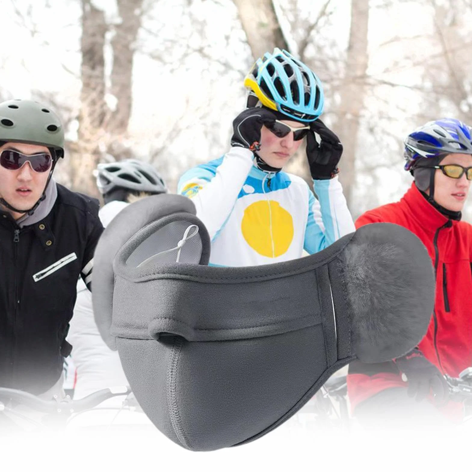 Zimowa twarz | twarz na zimną pogodę | termiczna osłona twarzy | polarowa zimowa maska na twarz z wiatroszczelną osłoną uszu, elastyczne dopasowanie unisex sporty outdoorowe nakrycie głowy osłona